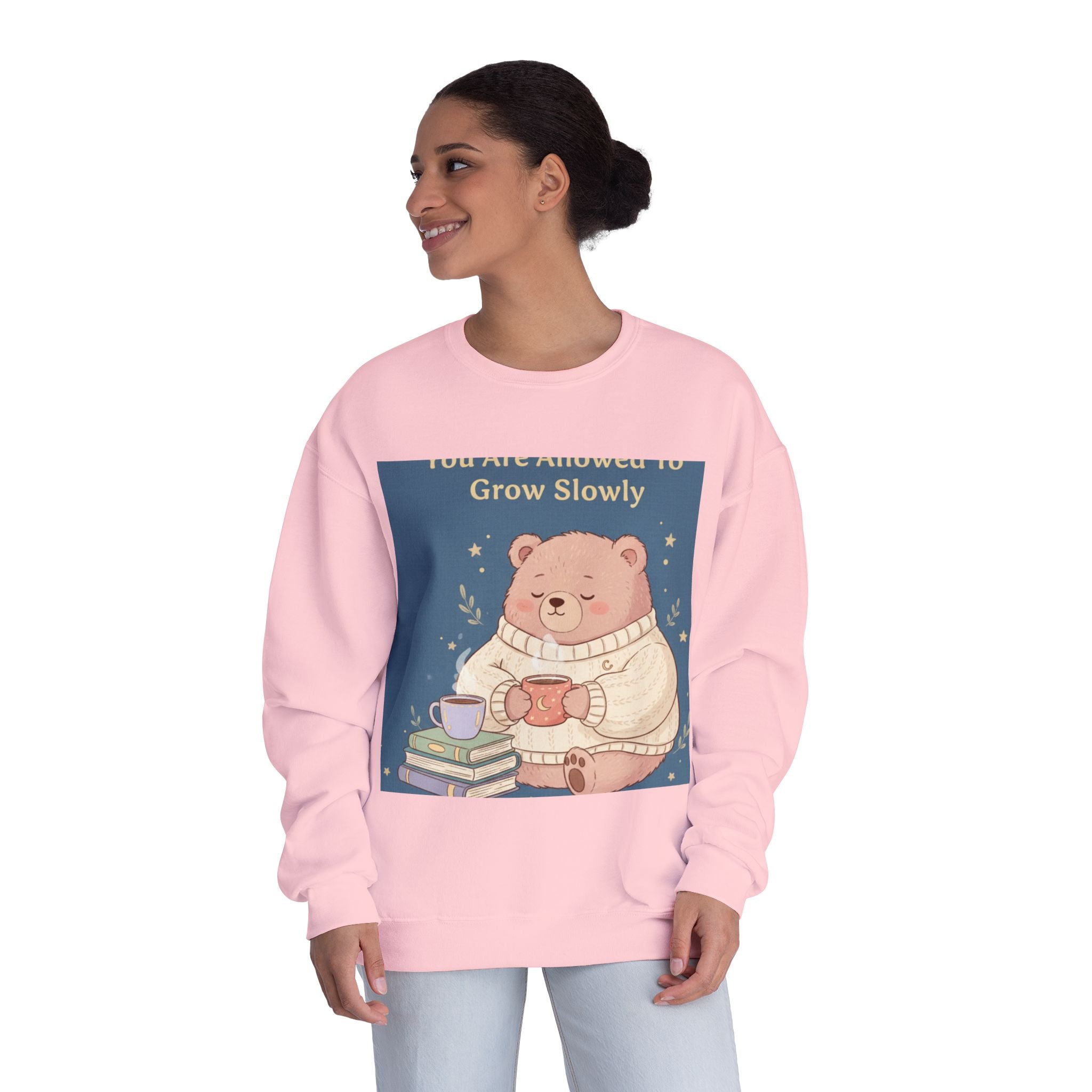 Bear Crewneck Sweatshirt – You Are Allowed to Grow Slowly