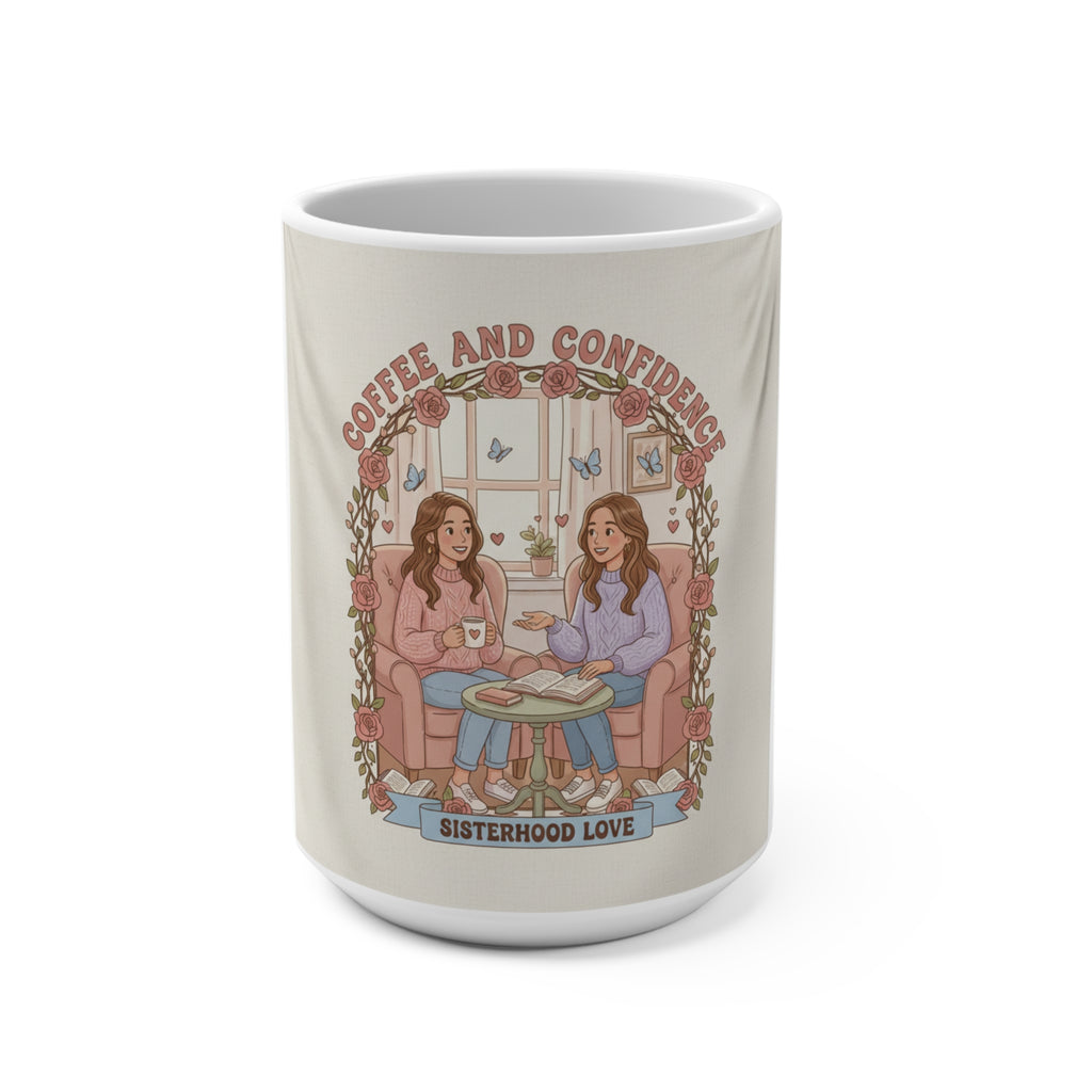 COFFEE AND CONFIDENCE Mug 15oz