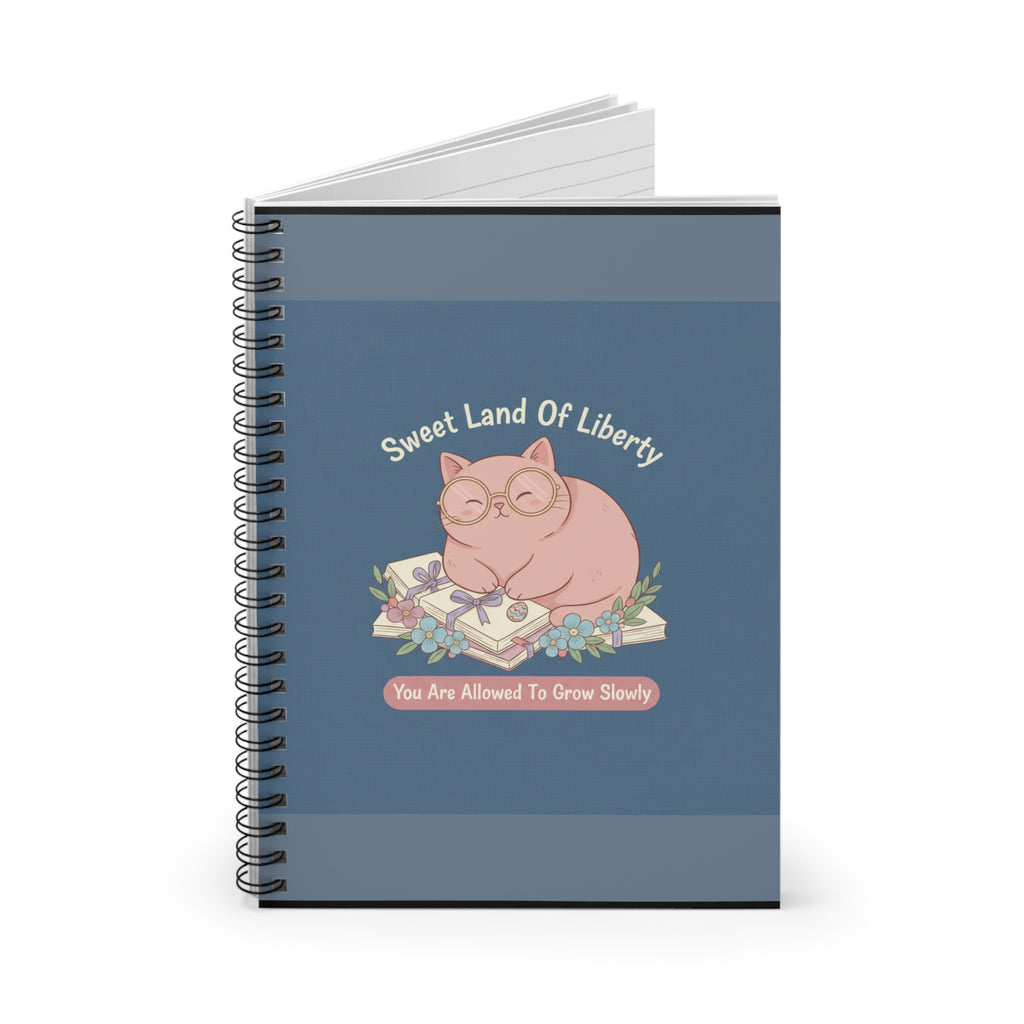 Cat Spiral Notebook – Sweet Land of Liberty