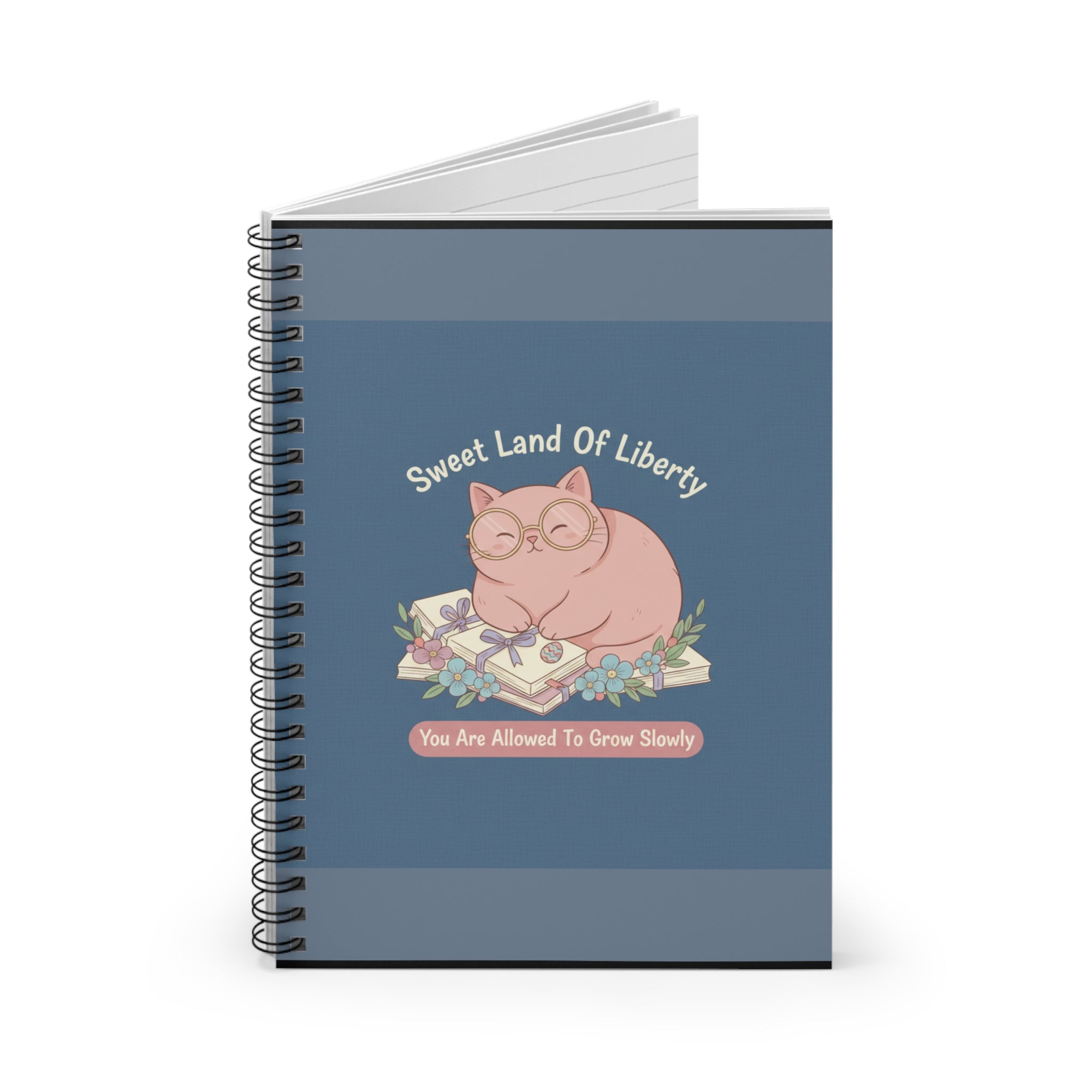 Cat Spiral Notebook – Sweet Land of Liberty