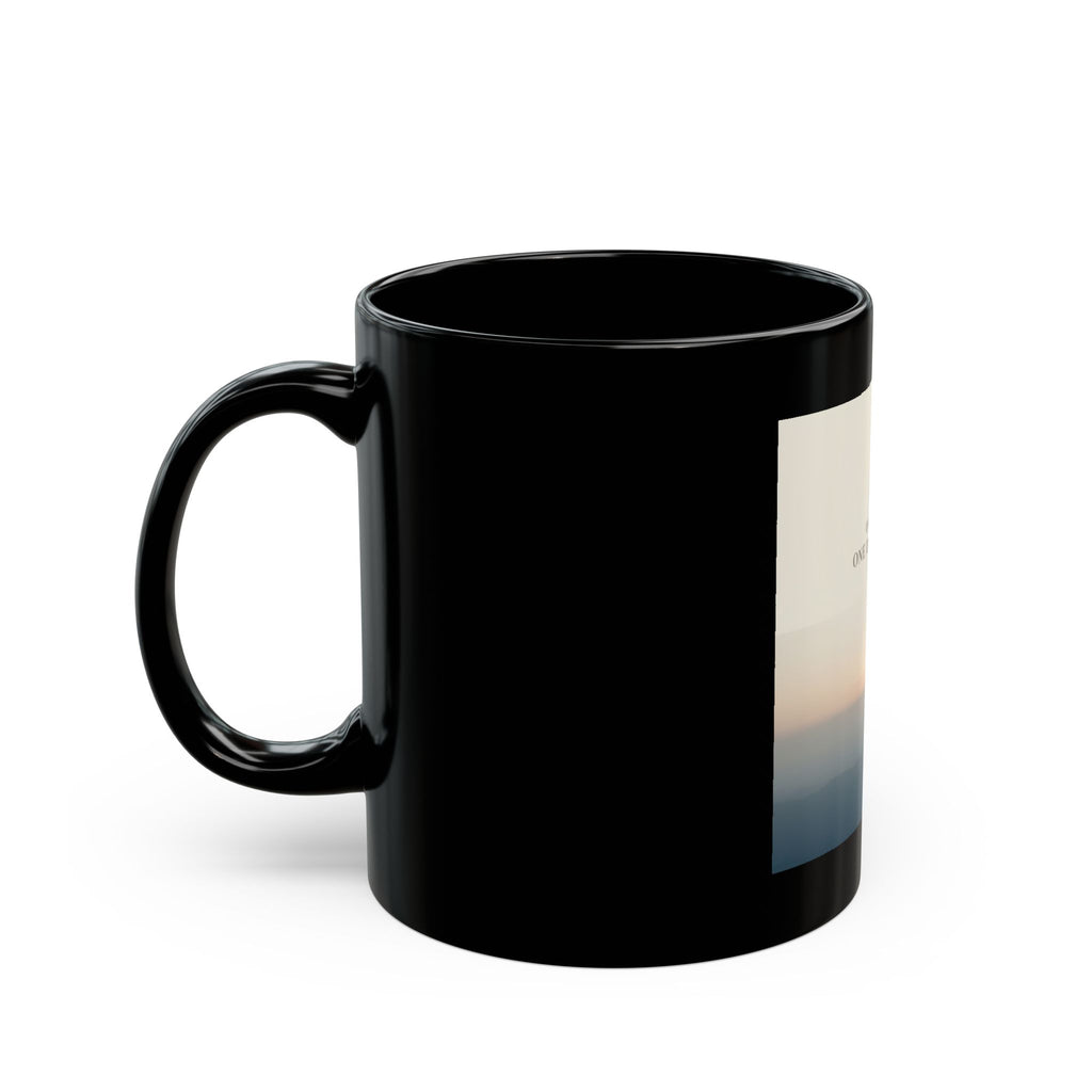 QUIET SEASONS ONE DAY AT A TIME Black Mug