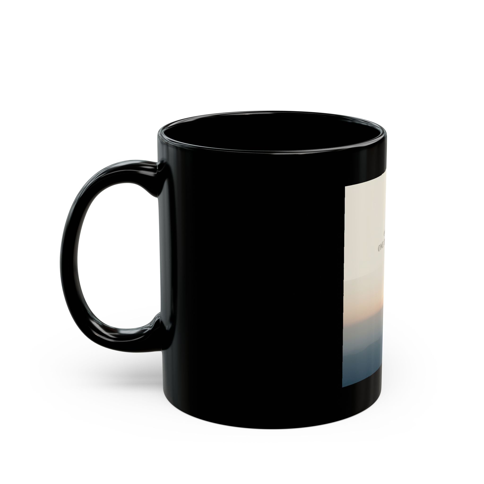 QUIET SEASONS ONE DAY AT A TIME Black Mug