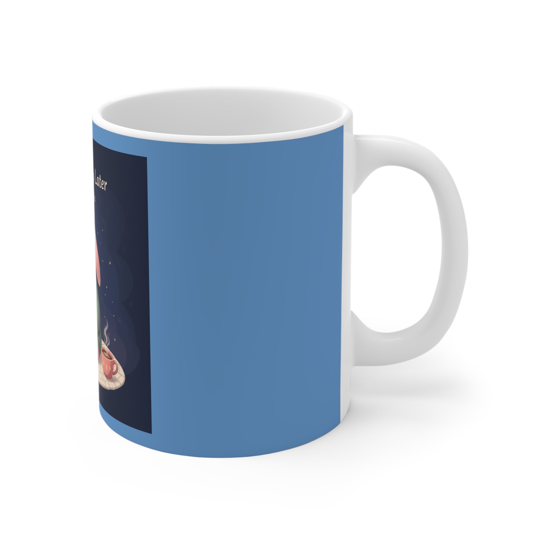 Rabbit Mug 11oz – Study Now, Slay Later. Goals on Goals