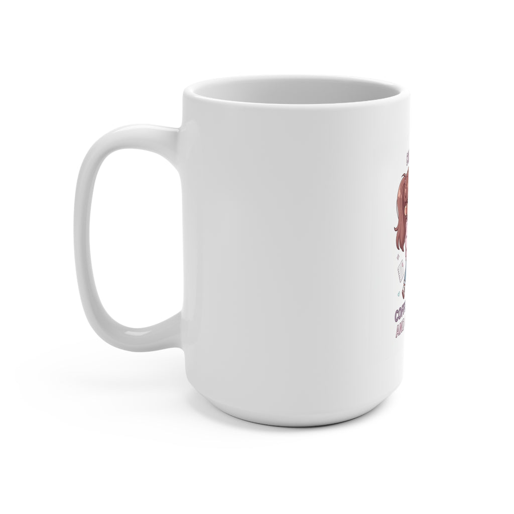 COLLEGE LIFE: COFFEE, CRAMMING, AND CUTE CHAOS Mug 15oz