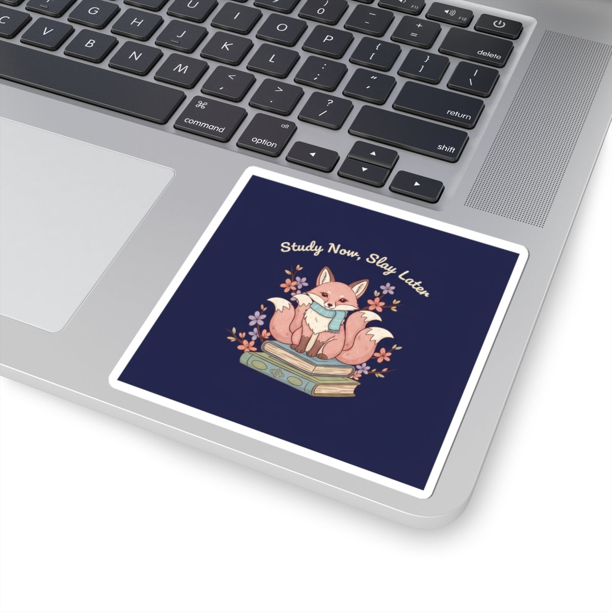 Kitsune Kiss-Cut Sticker – Study Now Slay Later