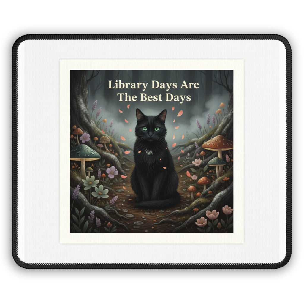 Cat Mouse Pad – Library Days Are the Best Days