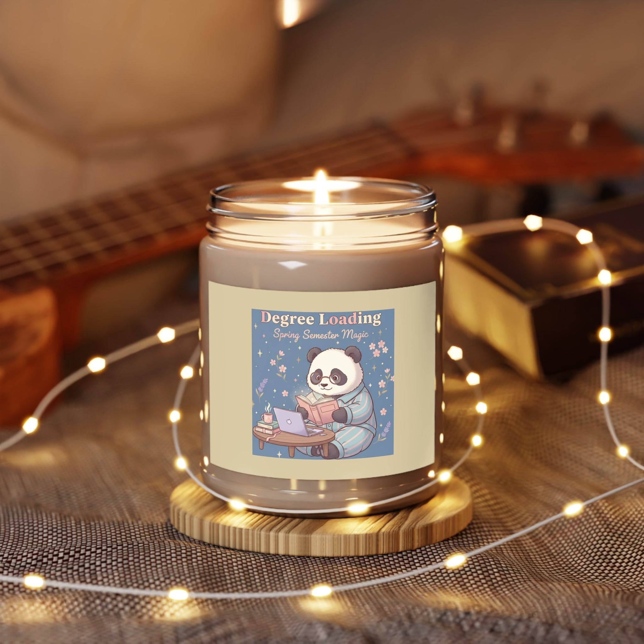 Panda Scented Candle – Degree Loading Spring Semester Magic