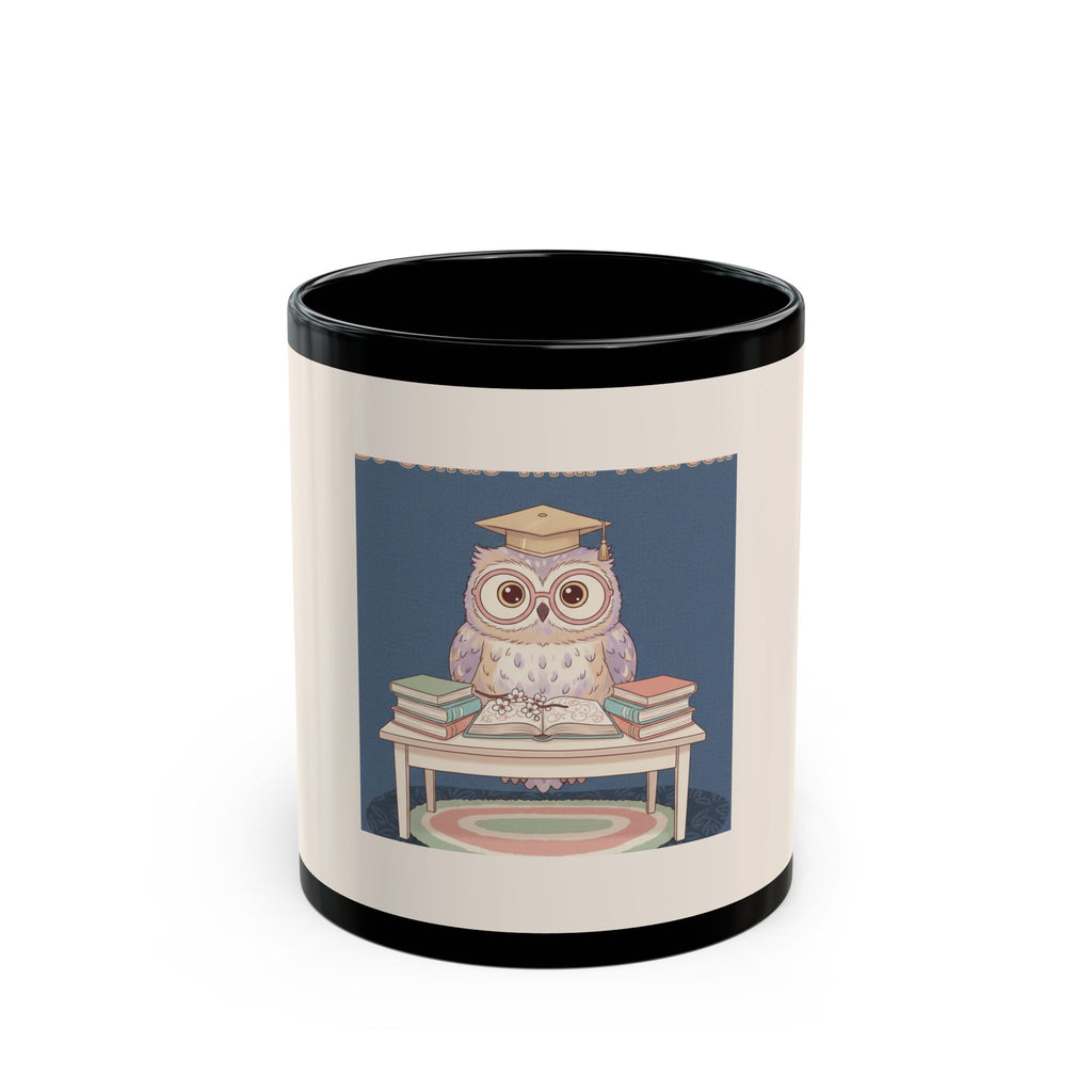 Owl Black Mug 11oz – Be Gentle With Yourself