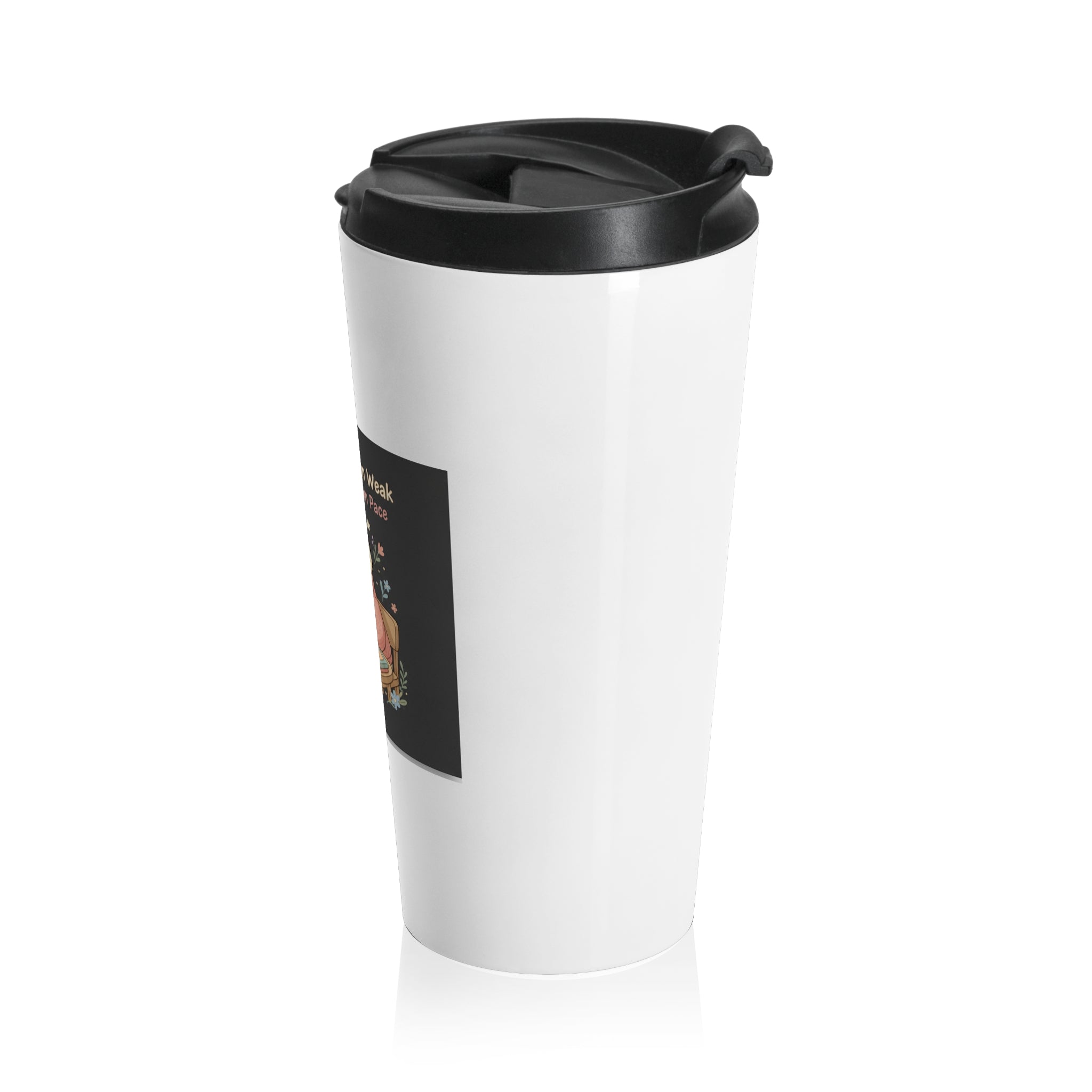 Duck In A Cardigan Travel Mug – Soft Doesnt Mean Weak Bloom at Your Own