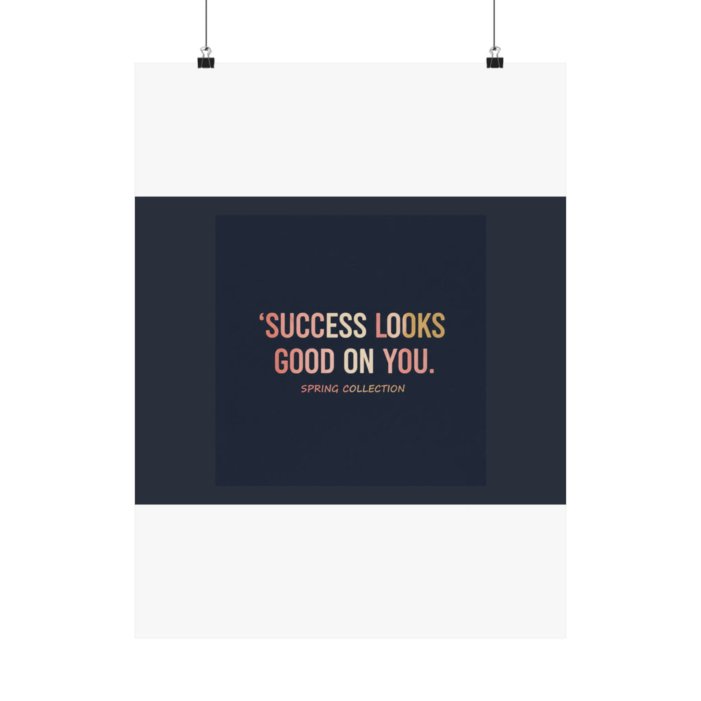 Typography Only Poster – Success Looks Good on You Spring Collect