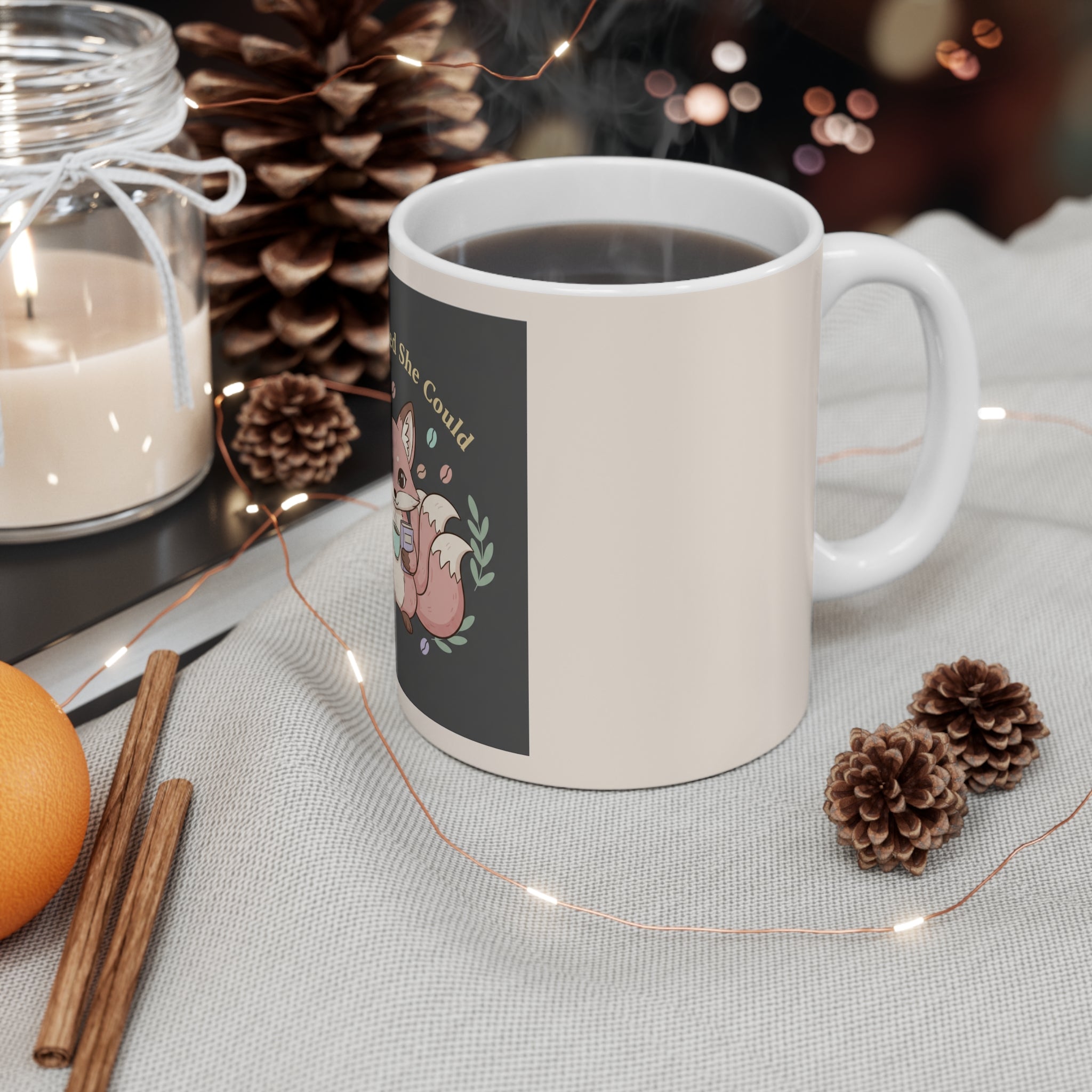 Fox Mug 11oz – She Believed She Could