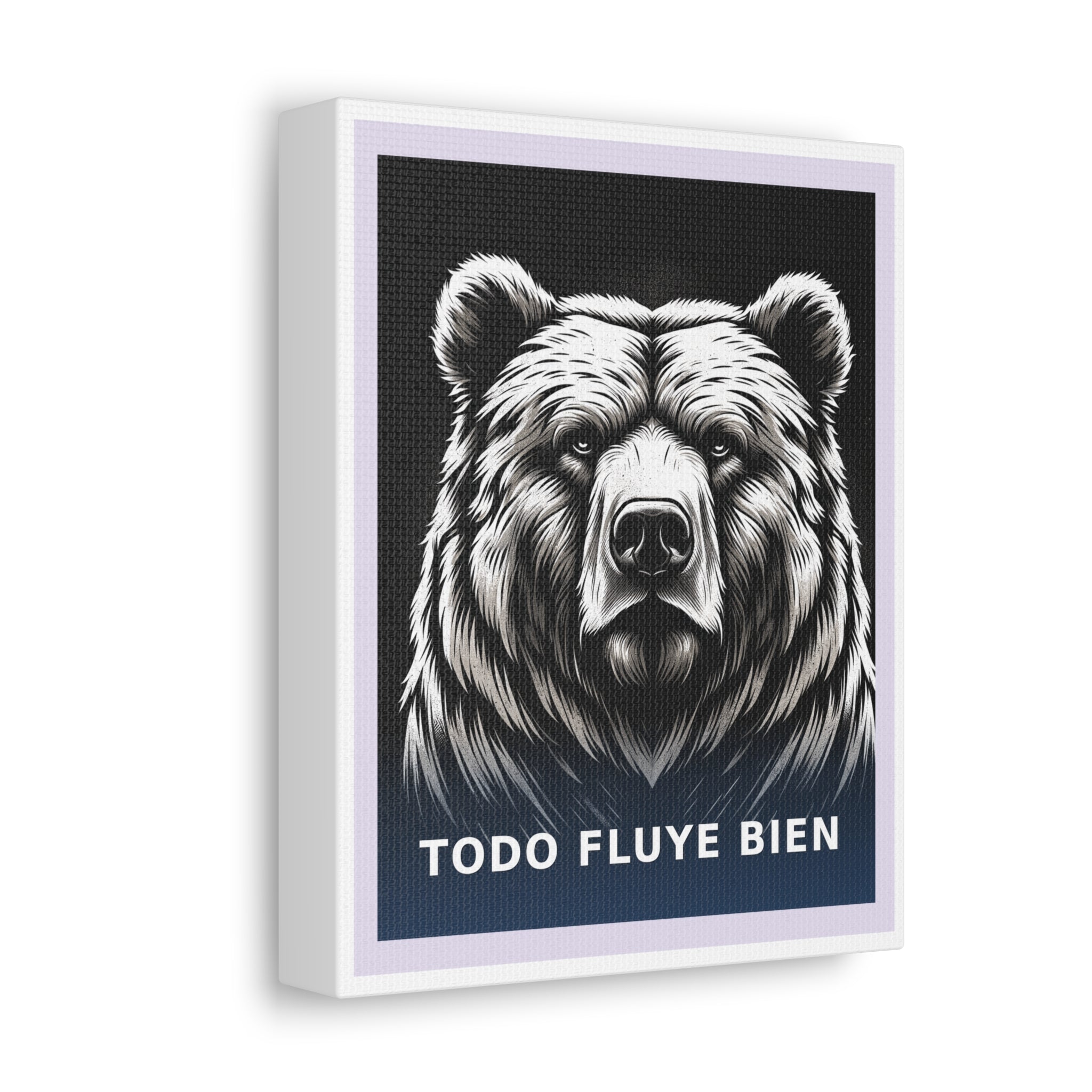 "Todo fluye bien" Black Cat Canvas | College Girl Gift | Fashion | KayKay Classics
