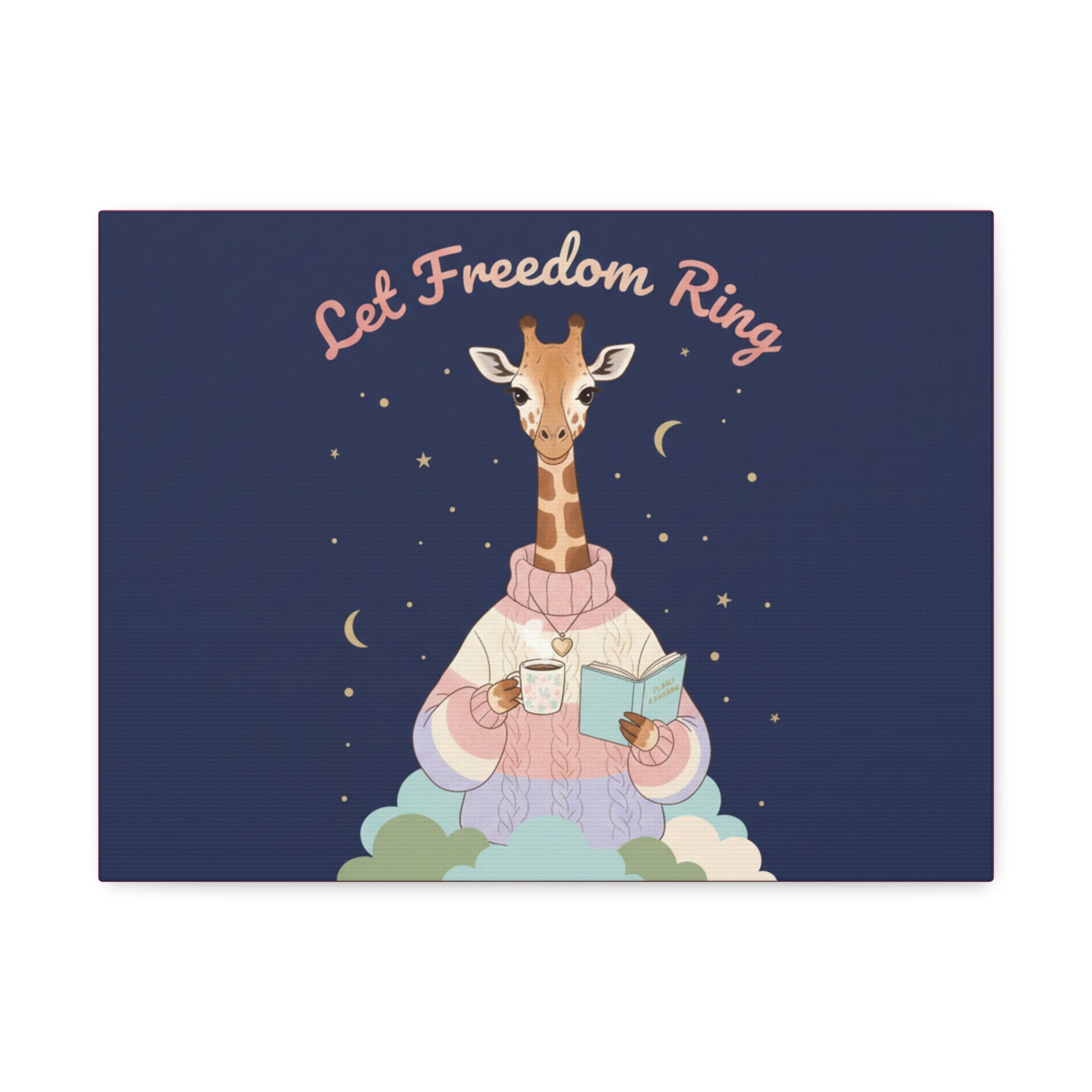 Giraffe Canvas Print – Let Freedom Ring