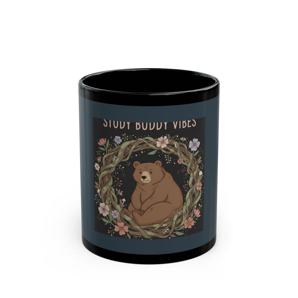 Bear Black Mug 11oz – Study Buddy Vibes
