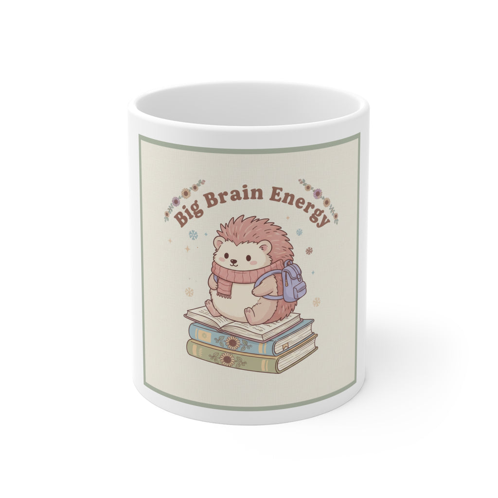 Big Brain Energy Hedgehog Mug 11oz