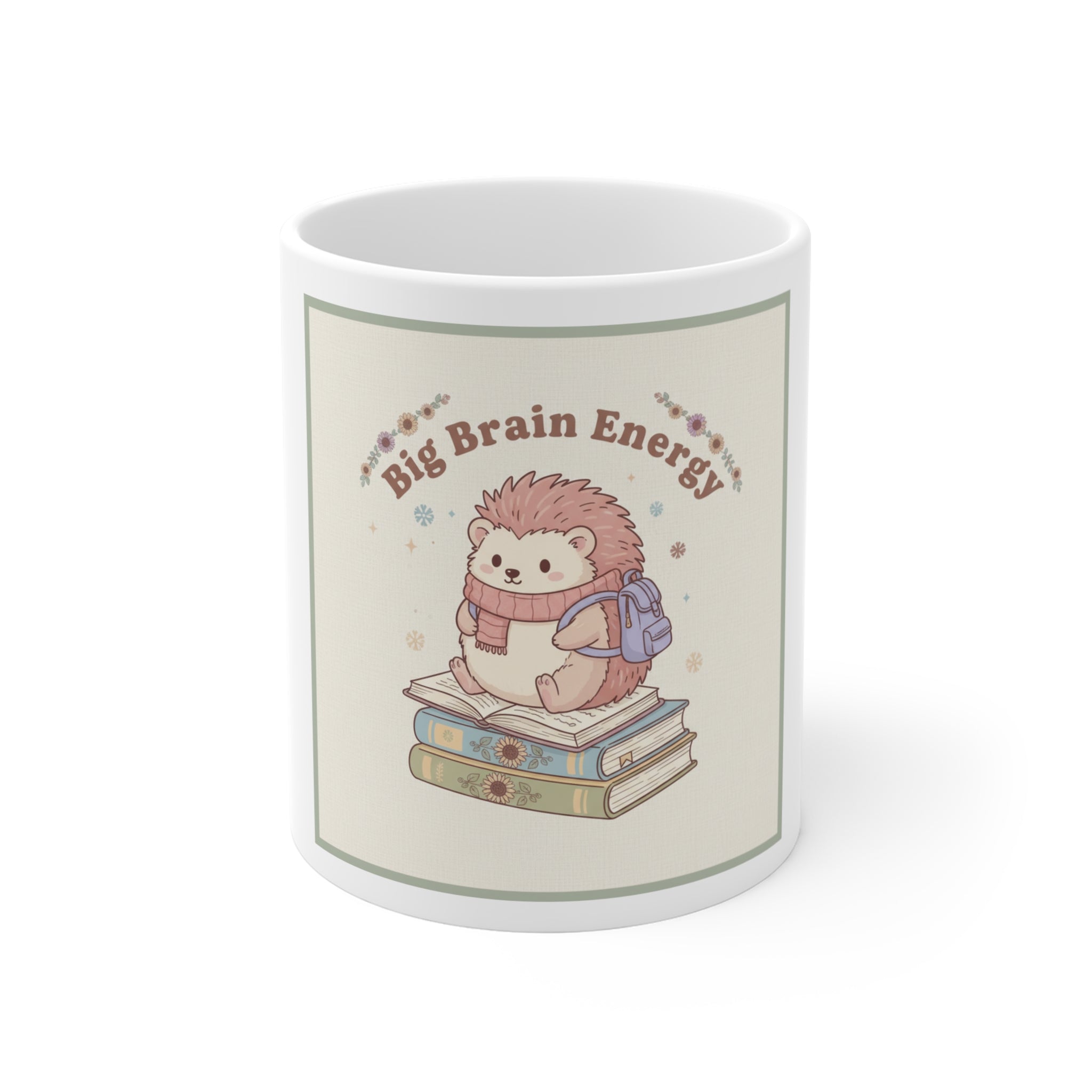 Big Brain Energy Hedgehog Mug 11oz
