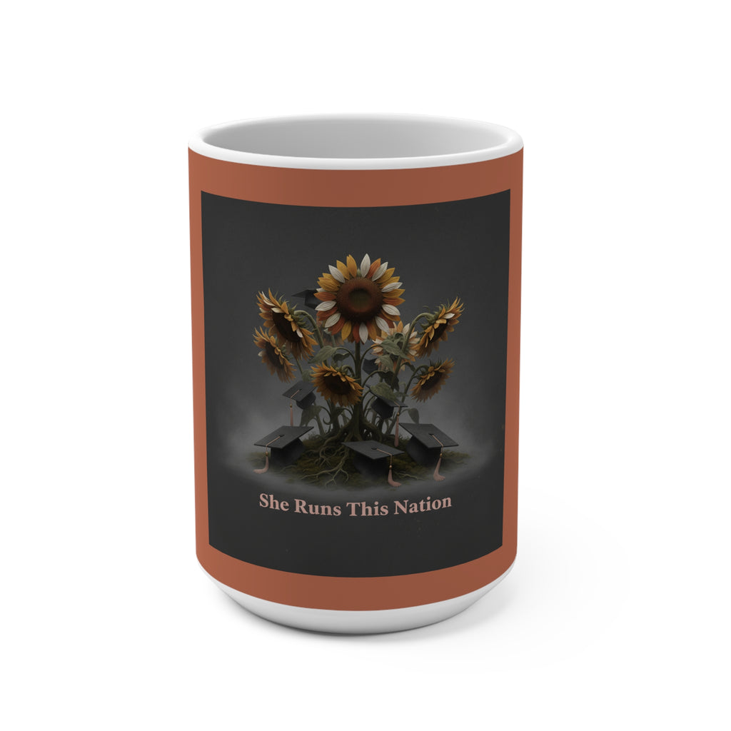 Sunflowers Mug 15oz – She Runs This Nation