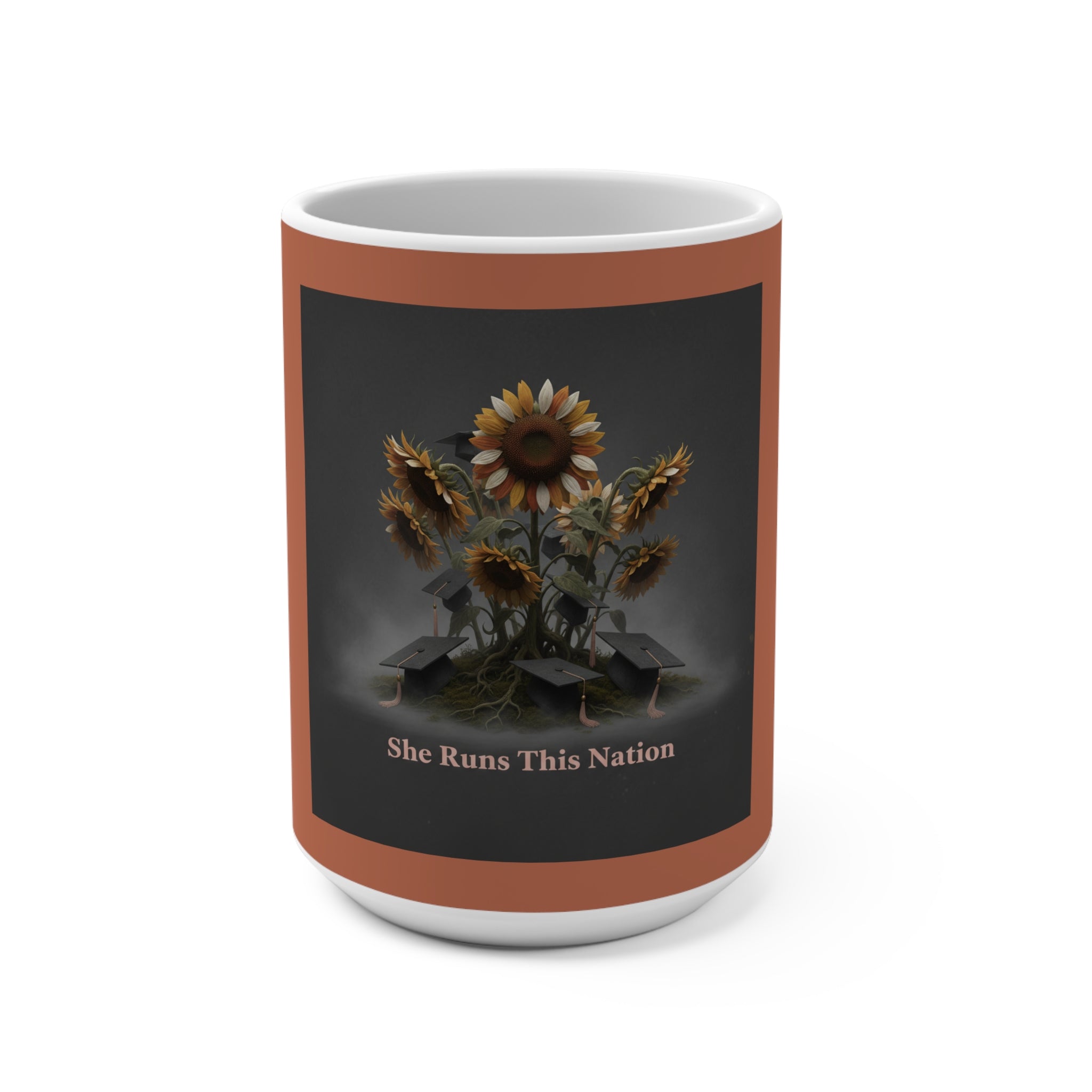 Sunflowers Mug 15oz – She Runs This Nation