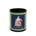 Rabbit Black Mug 11oz – Success Looks Good on You