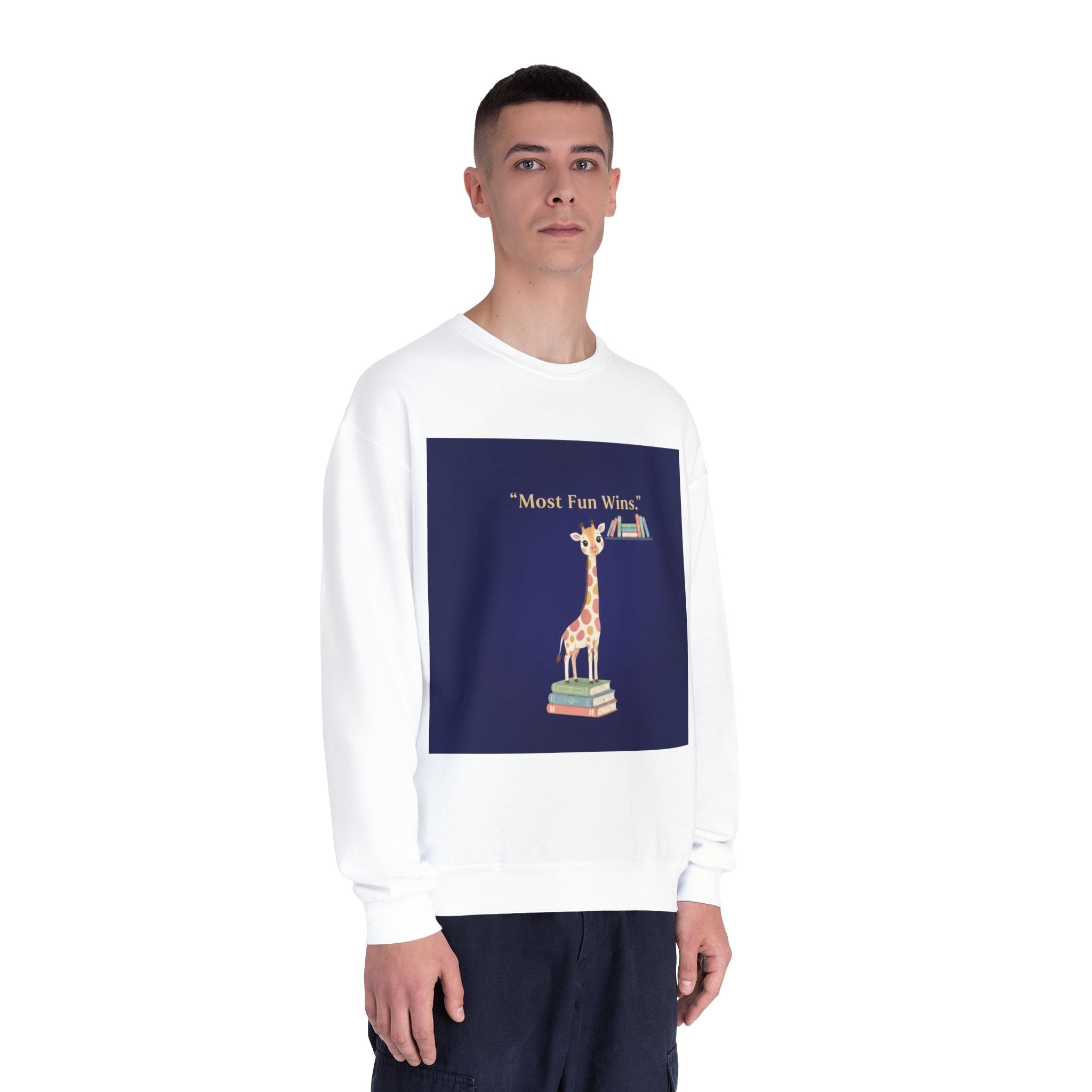 Giraffe Crewneck Sweatshirt – Most Fun Wins
