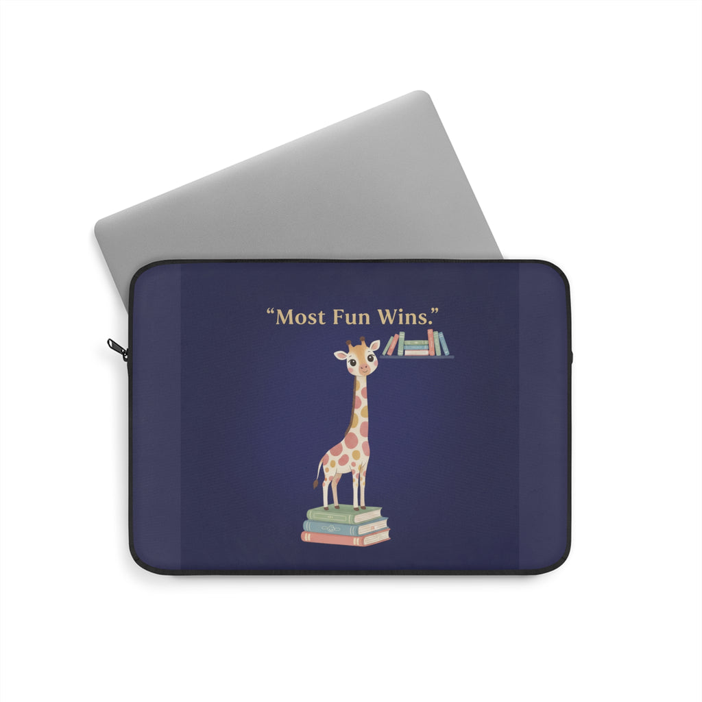 Giraffe Laptop Sleeve – Most Fun Wins