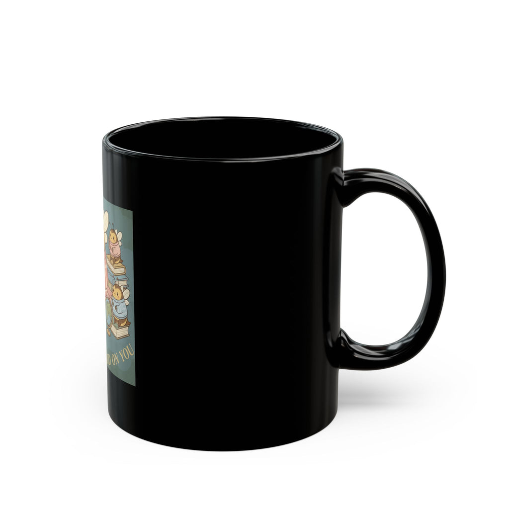 Honeybees Black Mug 11oz – Success Looks Good on You