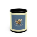 Bee Black Mug 11oz – Dream Big Study Hard