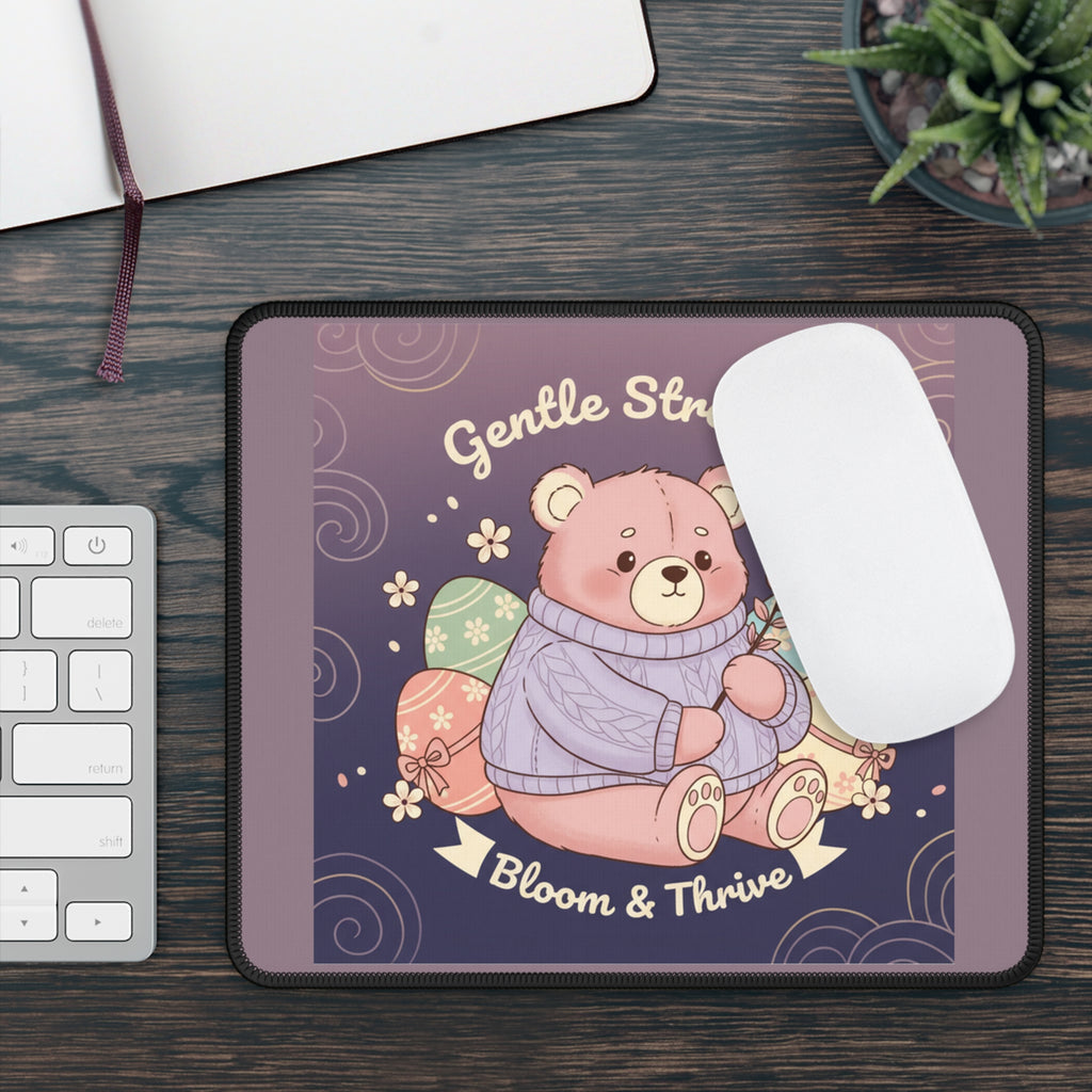 Bear Mouse Pad – Gentle Strength Bloom Thrive