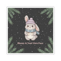 Bunny Kiss-Cut Sticker – Bloom at Your Own Pace