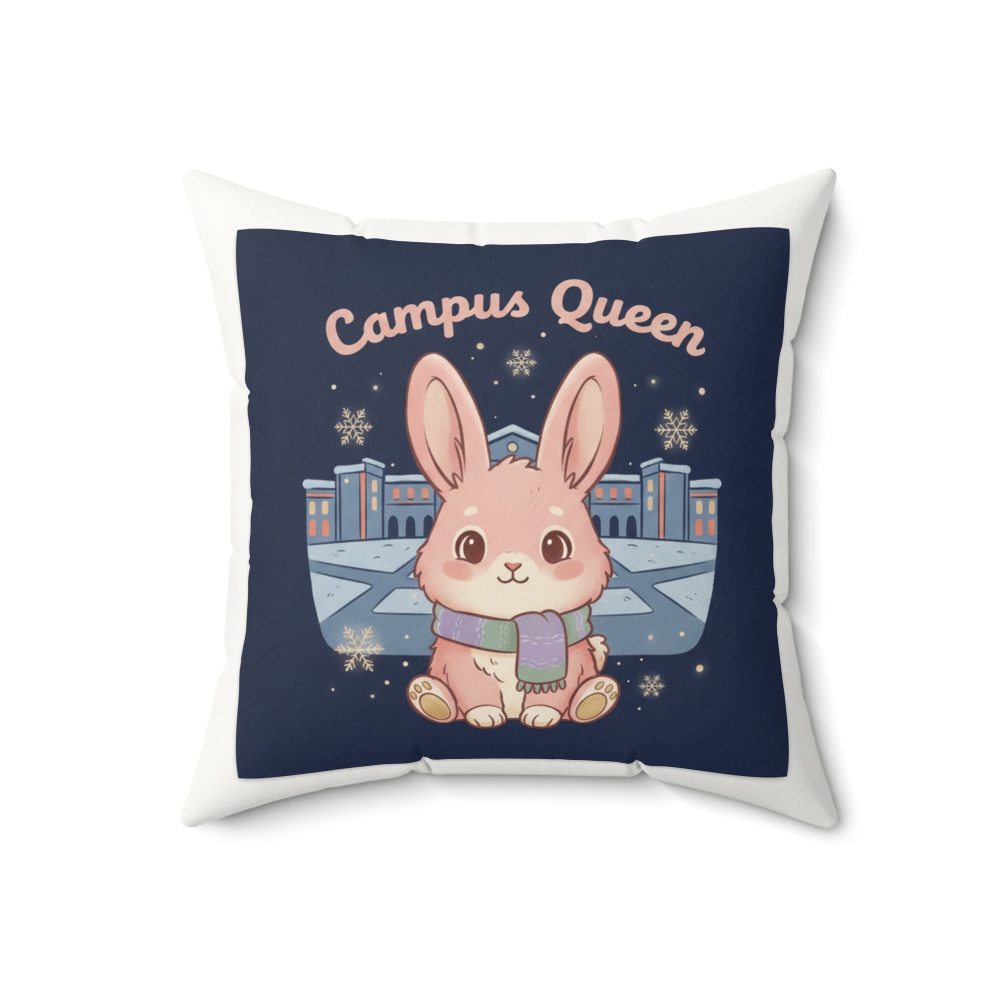 Rabbit Square Pillow – Campus Queen