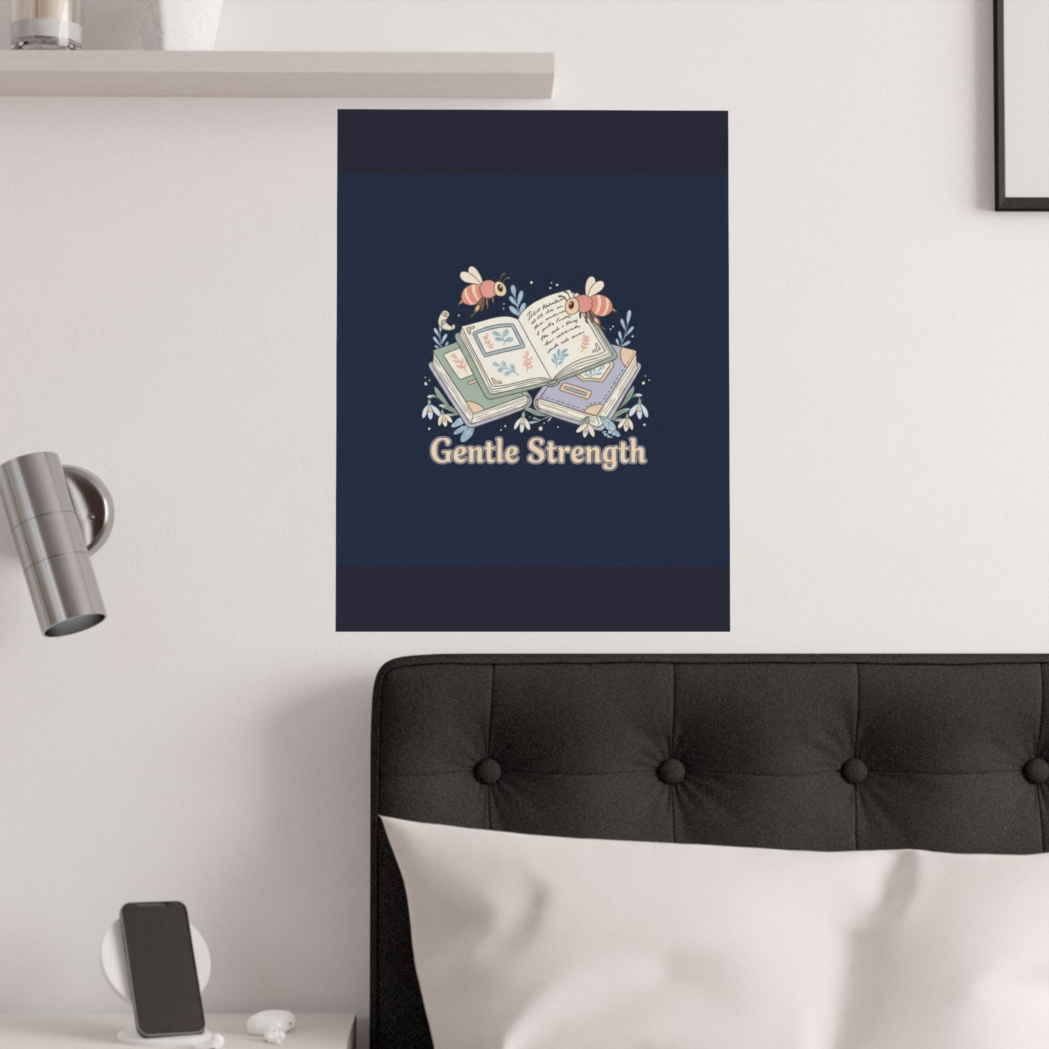Gentle Strength Bees Poster