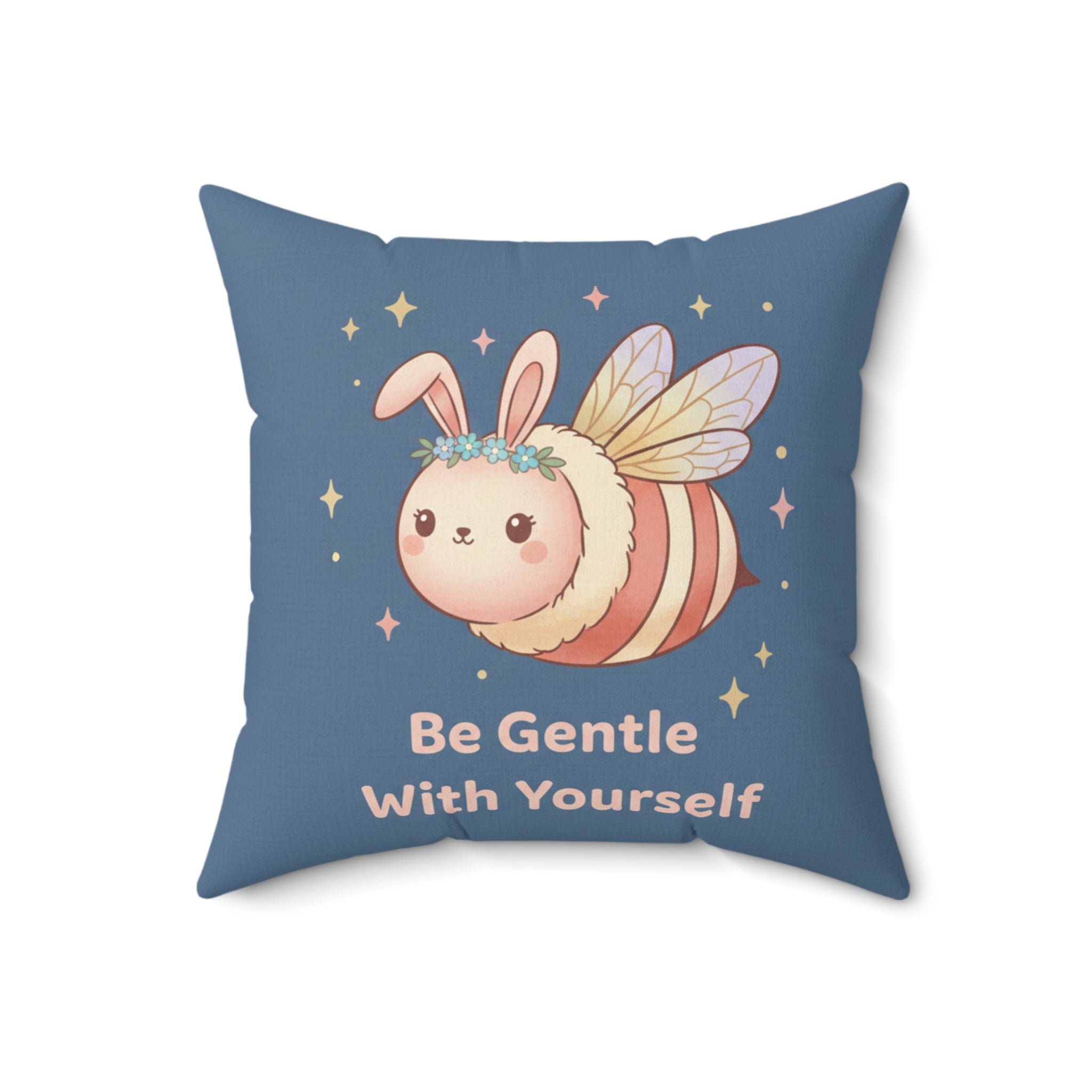 Honeybee Square Pillow – Be Gentle With Yourself