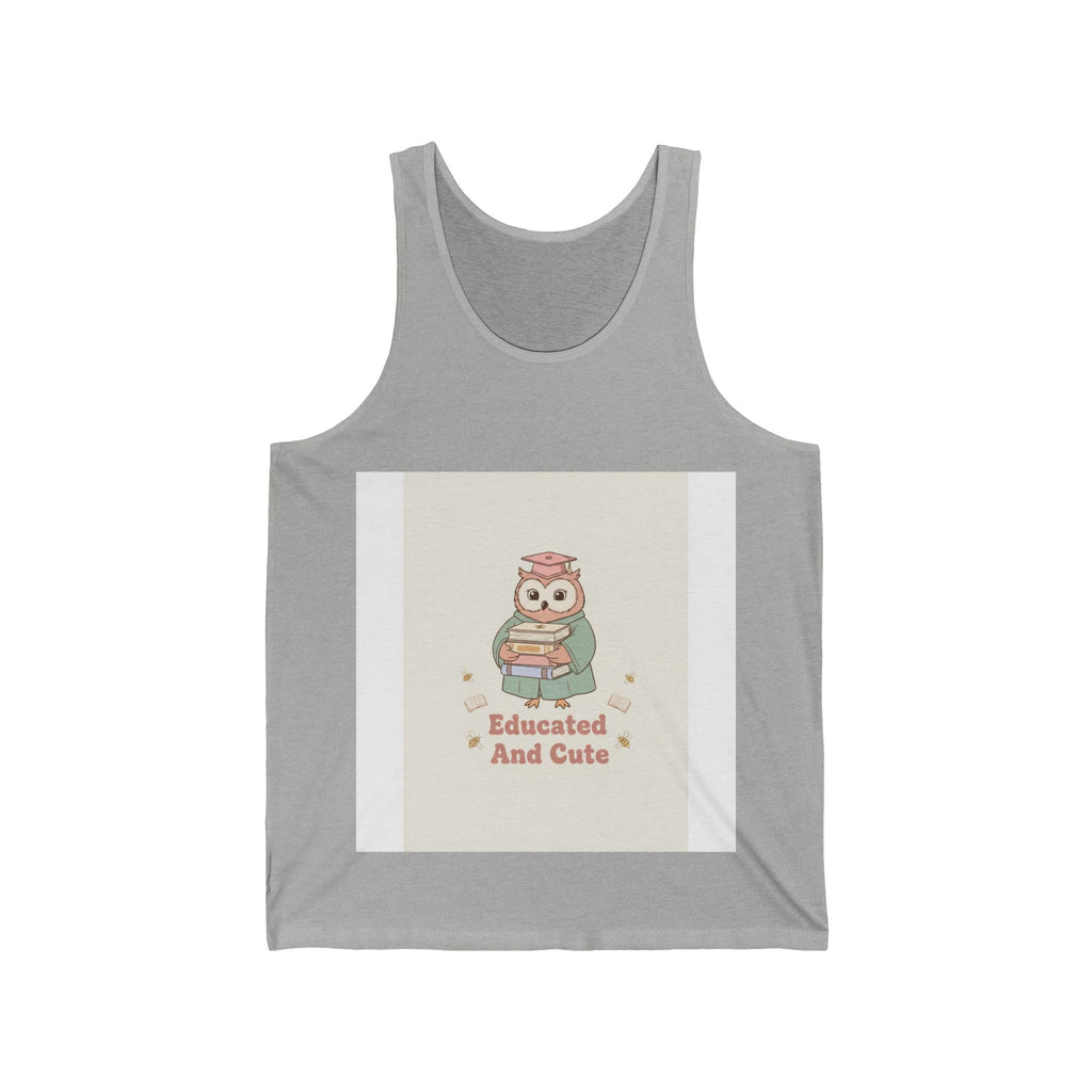 Educated And Cute Owl Tank Top