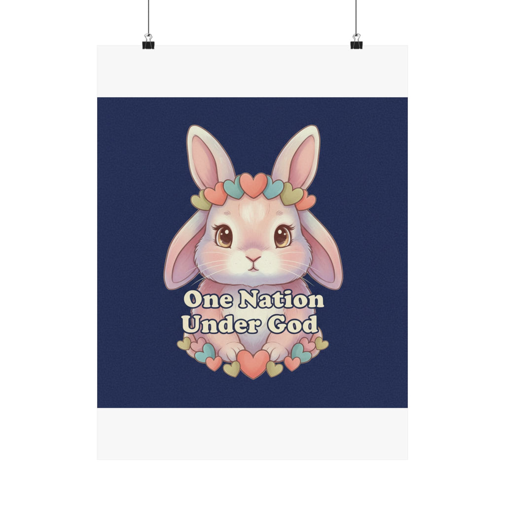 Bunny Poster – One Nation Under God