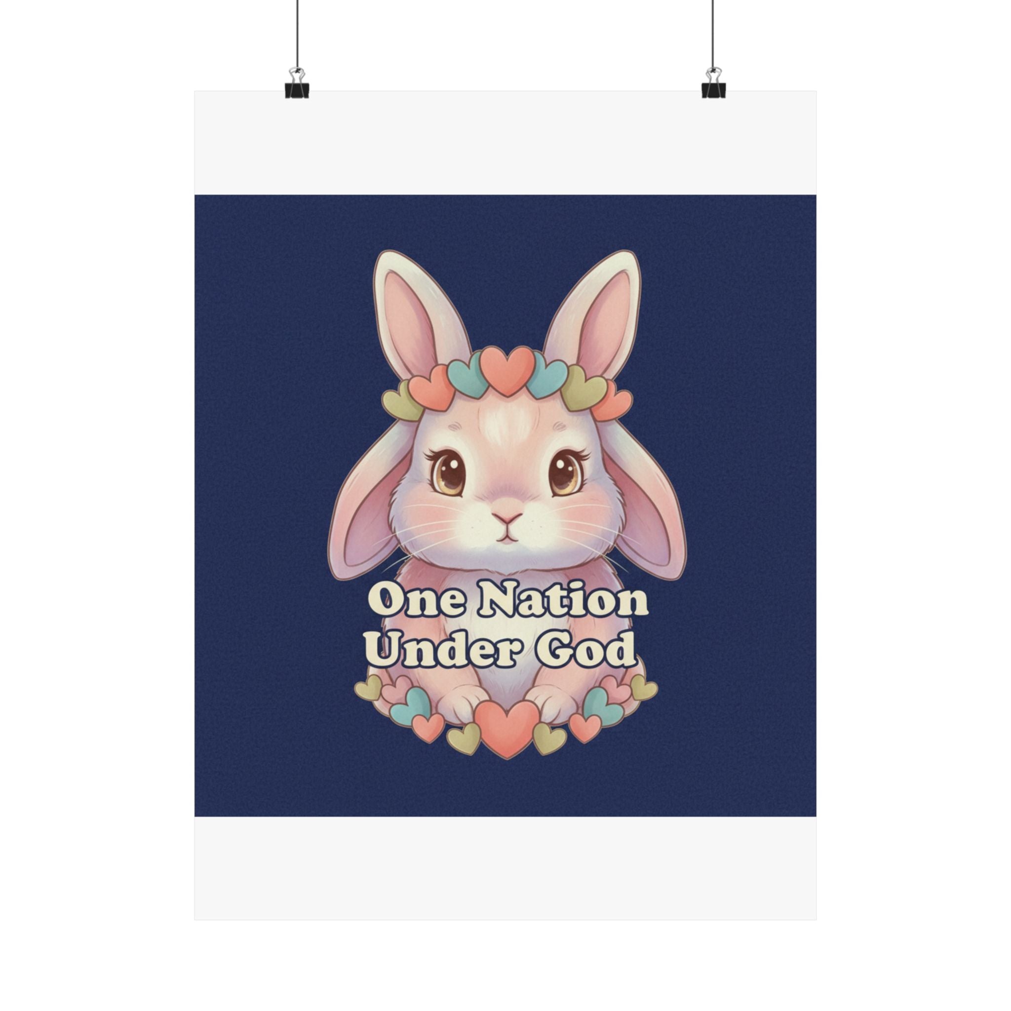 Bunny Poster – One Nation Under God