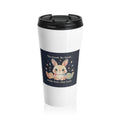 Bunny Travel Mug – Do Good Be Good Study Now Slay Later
