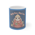 Rabbit Mug 11oz – Study Now, Slay Later