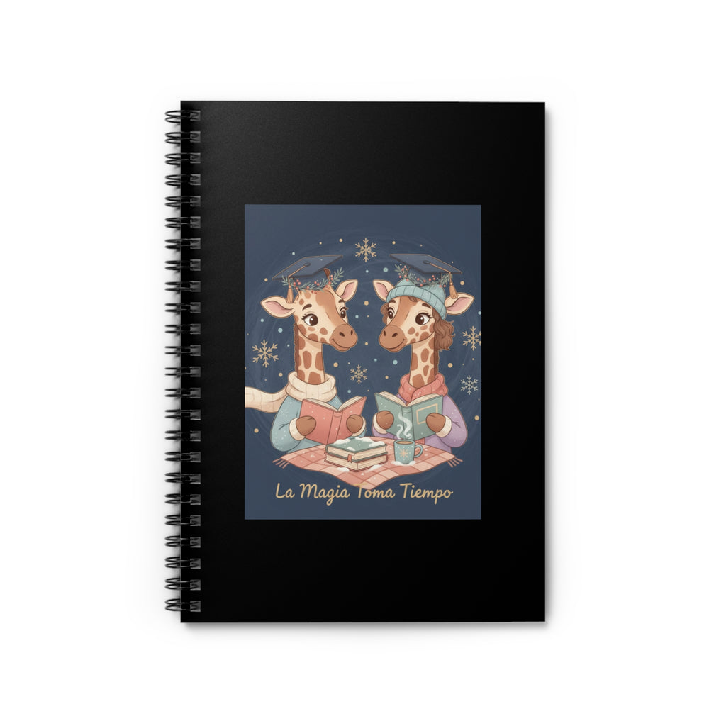 La Magia Toma Tiempo Giraffe Spiral Notebook