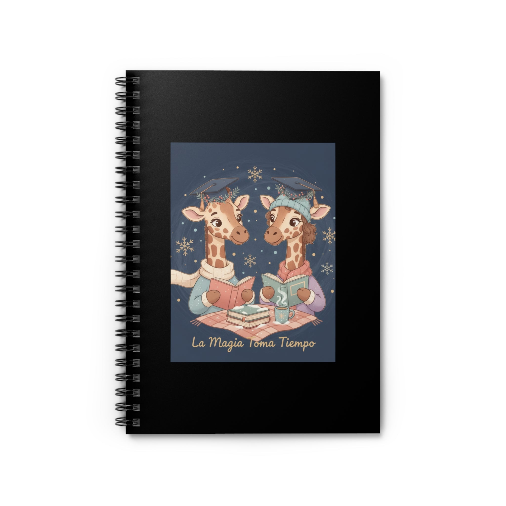 La Magia Toma Tiempo Giraffe Spiral Notebook