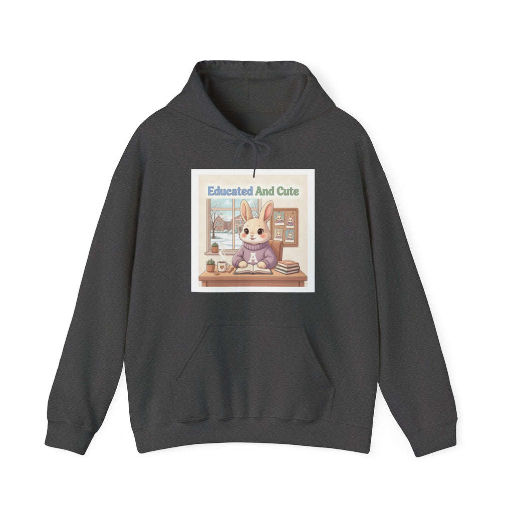 Educated And Cute Rabbit Hoodie