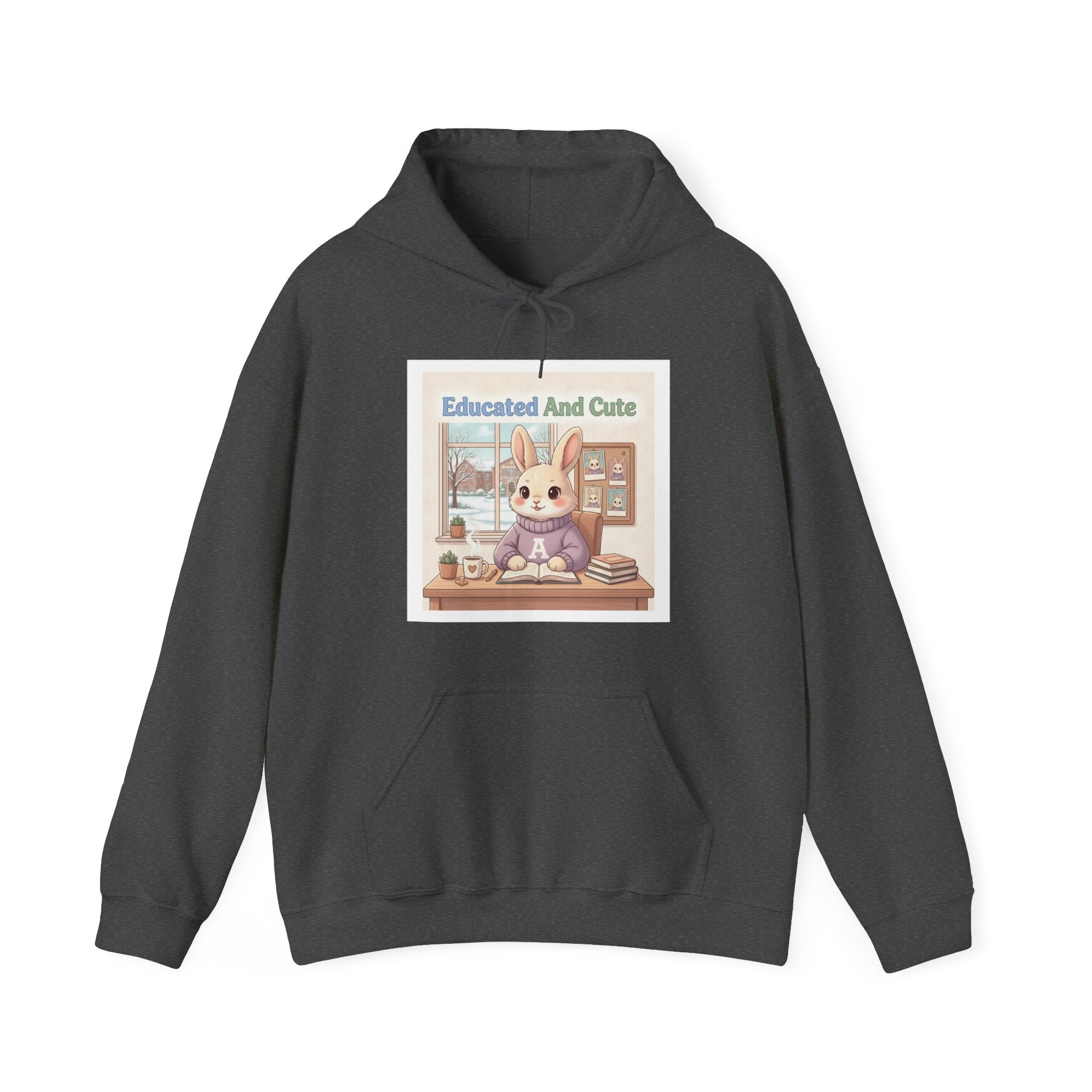 Educated And Cute Rabbit Hoodie