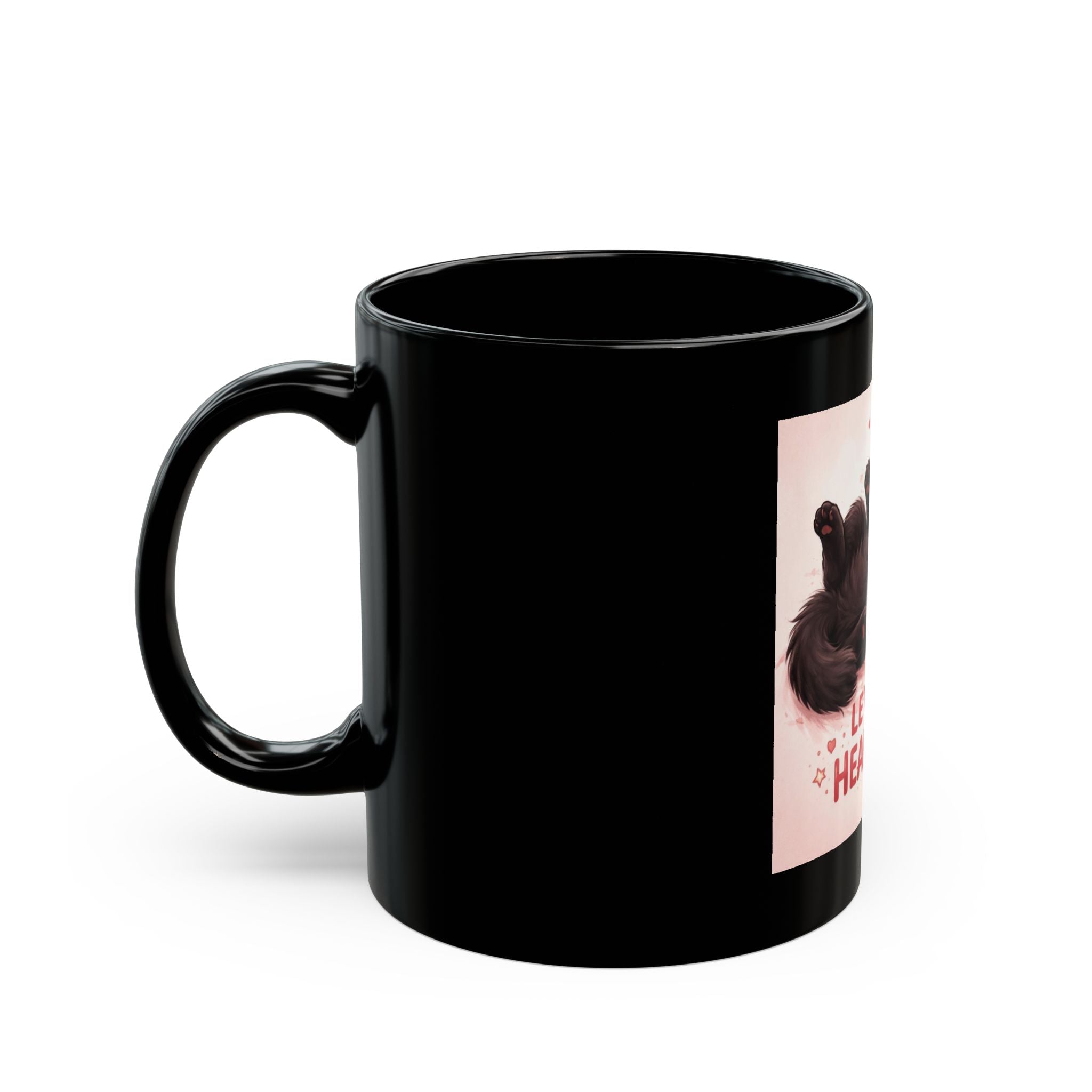LET YOUR HEART REST Black Mug