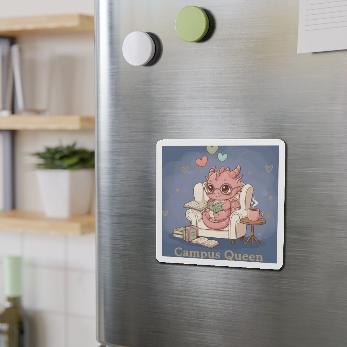 Dragon Die-Cut Magnet – Campus Queen