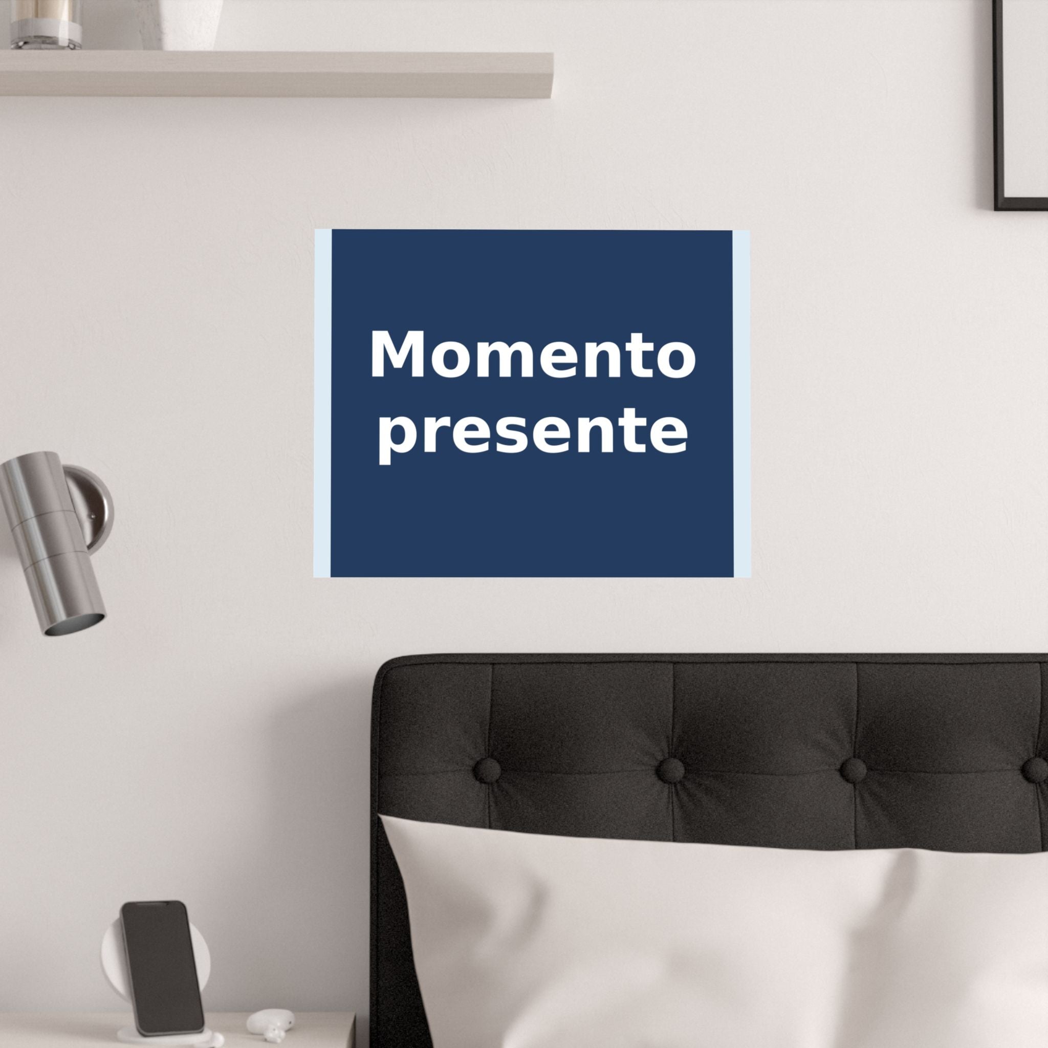 "Momento presente" Black Cat Poster | College Girl Gift | Fashion | KayKay Classics