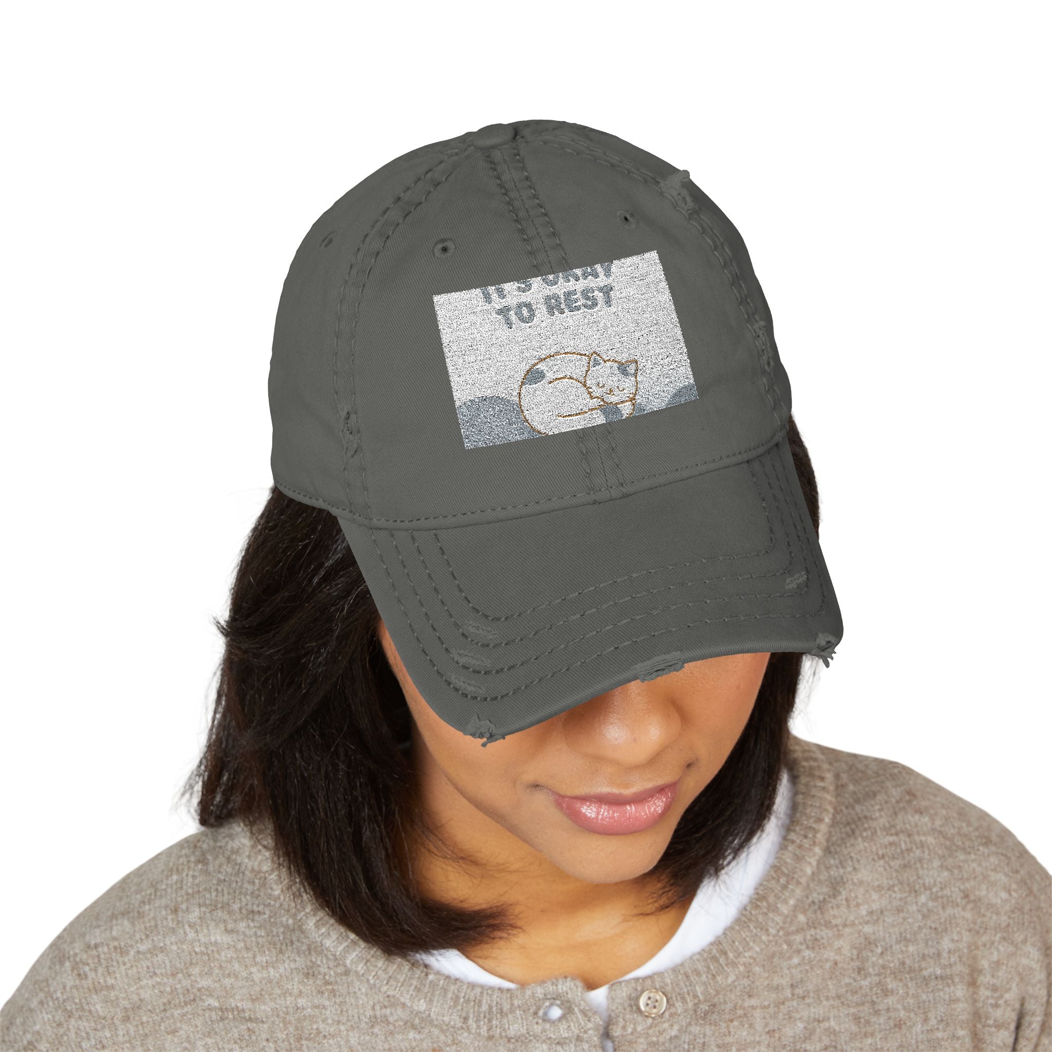 "NEEDS_OCR_SCAN" Black Cat Dad Hat | Trendy Gift for Her | Lifestyle | KayKay Classics