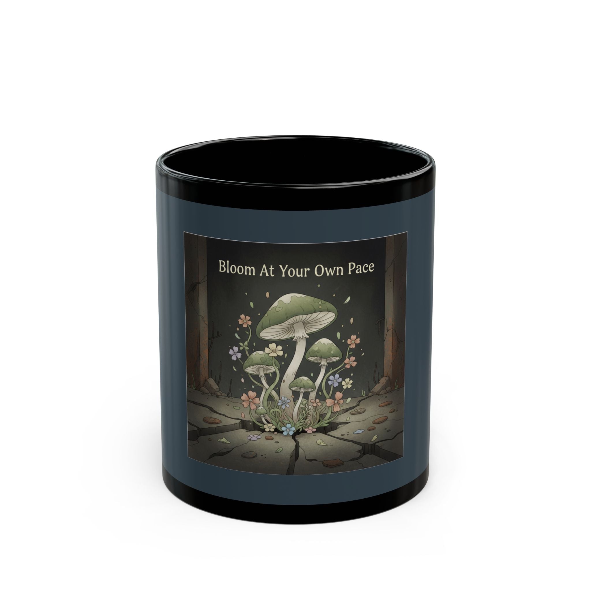 Black Cat Black Mug 11oz – Bloom at Your Own Pace