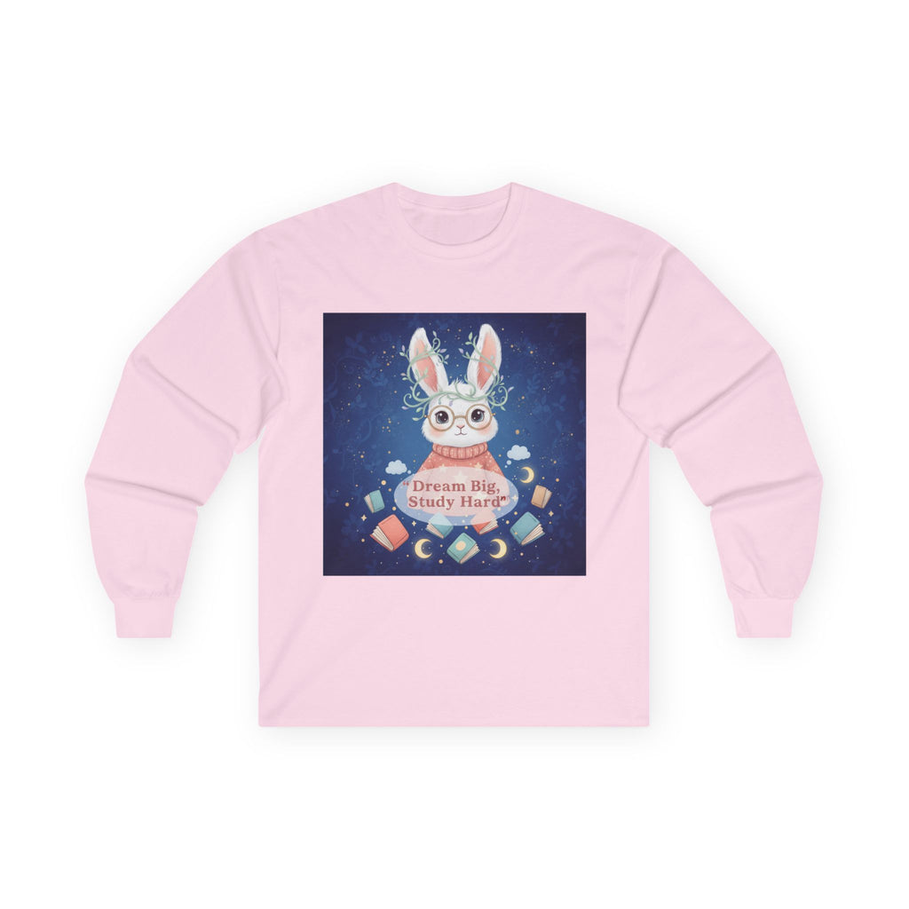 Rabbit Long Sleeve Tee – Dream Big, Study Hard