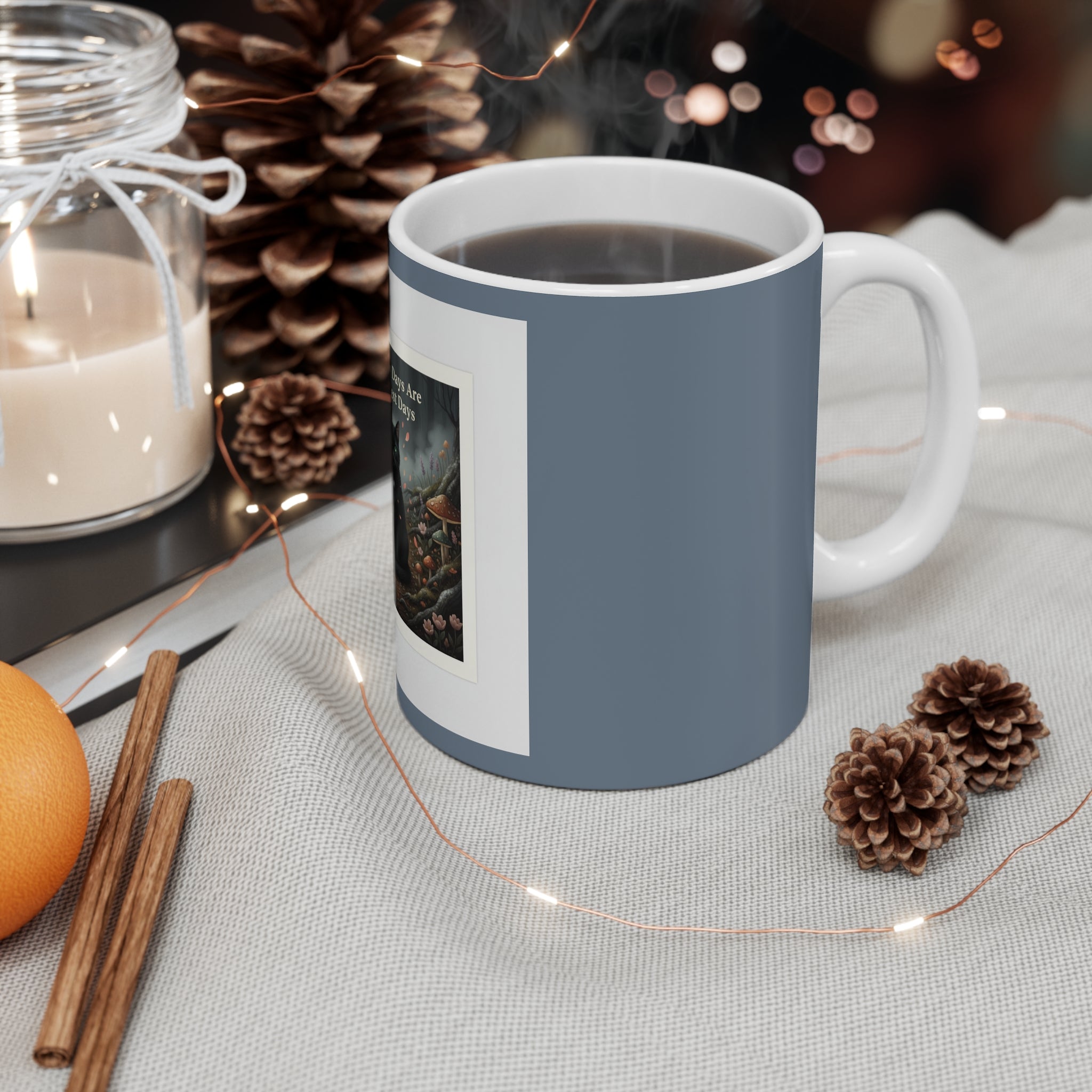 Cat Mug 11oz – Library Days Are the Best Days