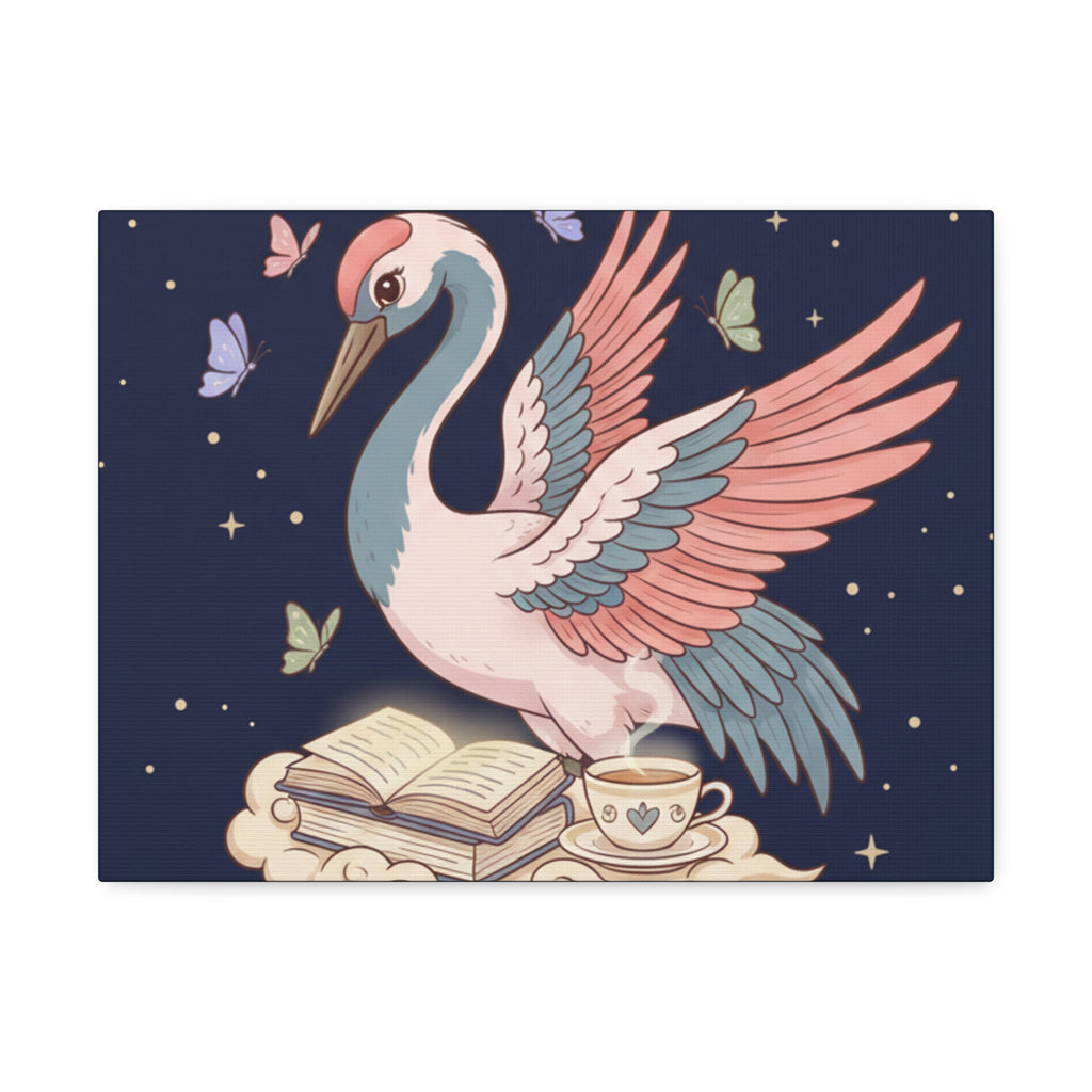 Crane Canvas Print – Goals on Goals Bloom Prosper