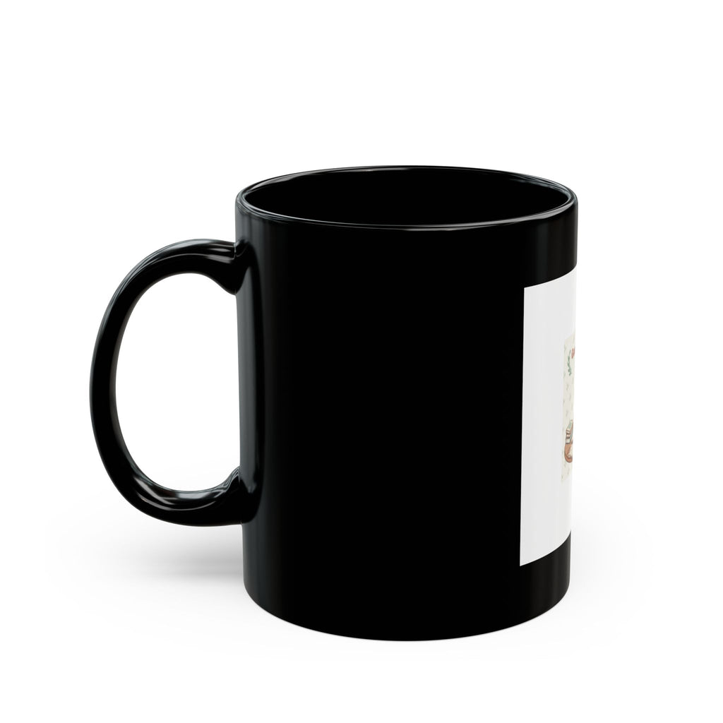 Goals On Goals Cat Black Mug 11oz